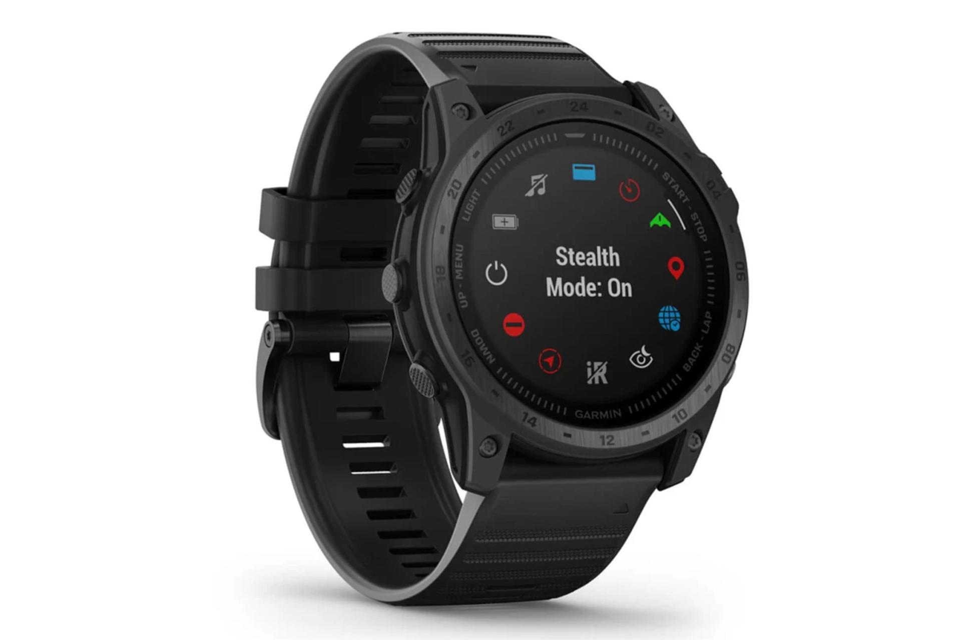 نمای چپ ساعت هوشمند گارمین Garmin tactix 7 Standard