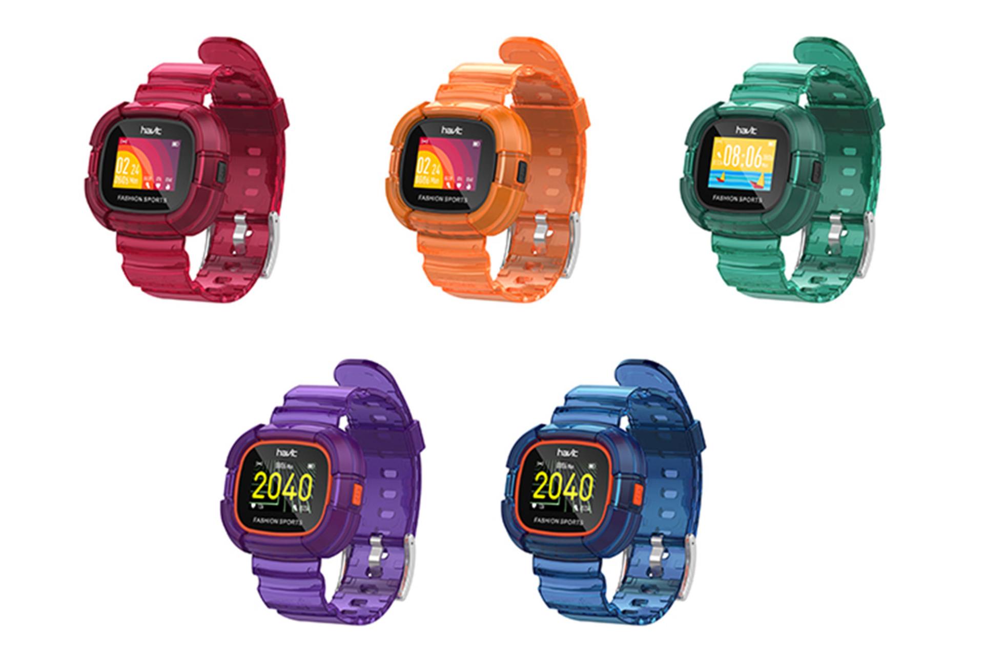 رنگ‌بندی ساعت هوشمند هویت Havit M90