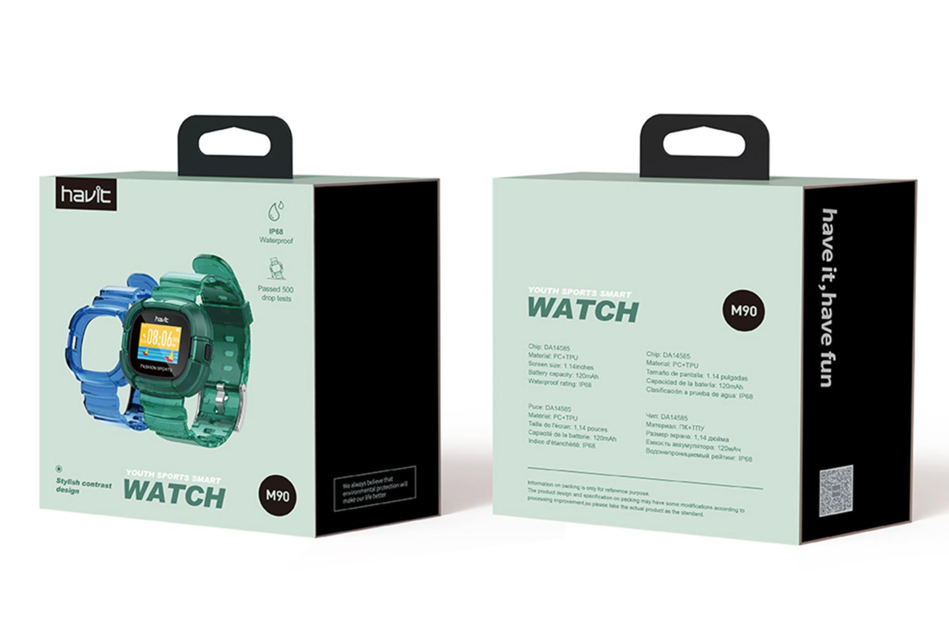 جعبه ساعت هوشمند هویت Havit M90