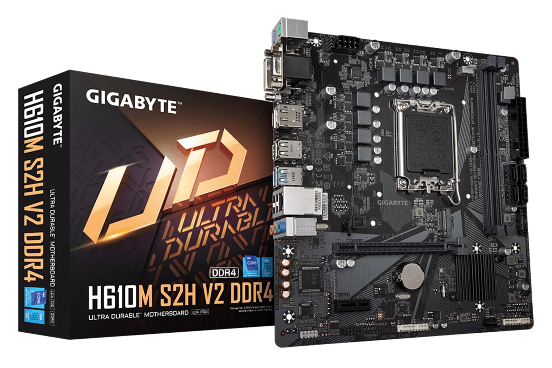 جعبه مادربرد گیگابایت GIGABYTE H610M S2H V2 DDR4 (rev. 1.0)