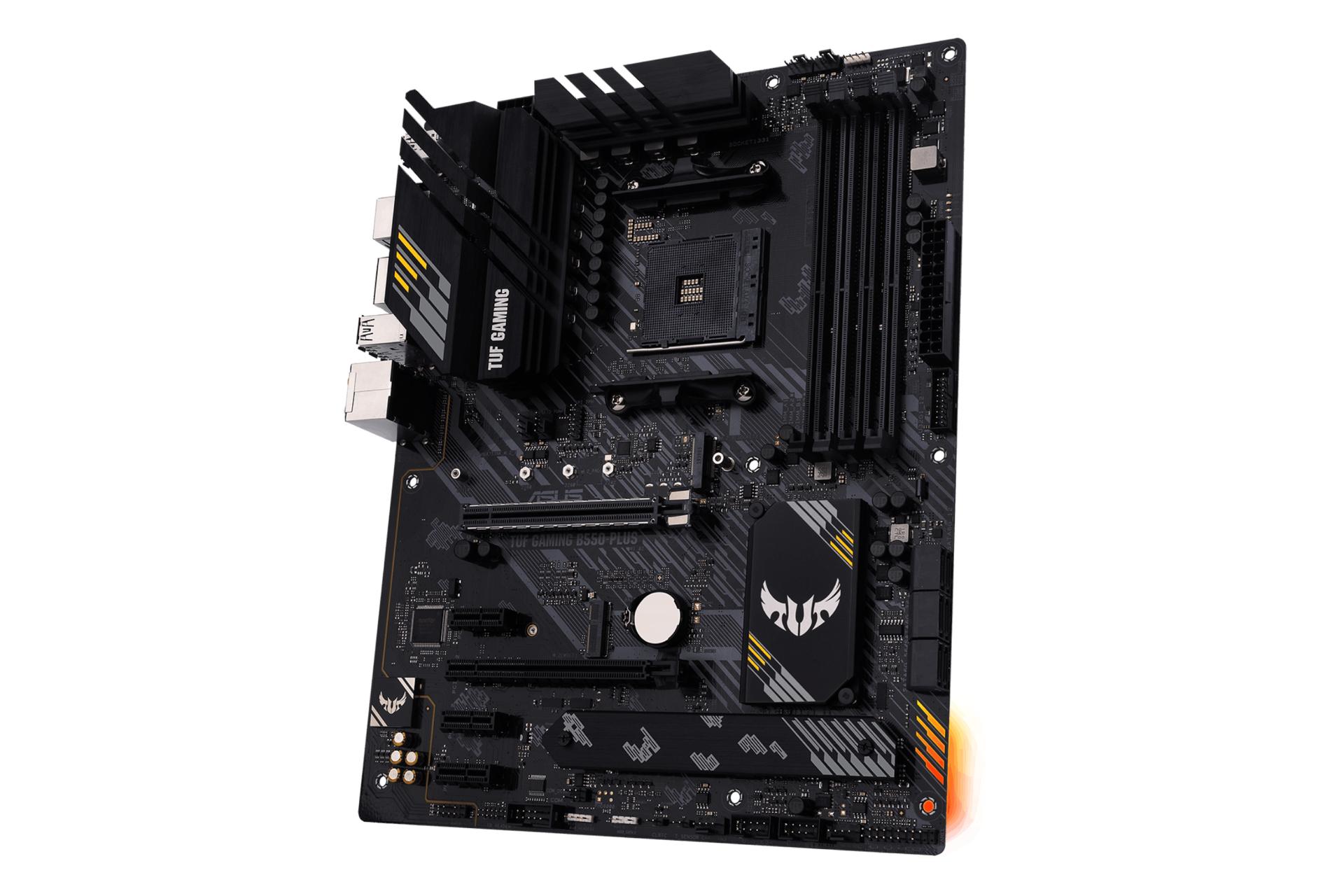 نمای کناری مادربرد ایسوس ASUS TUF GAMING B550-PLUS