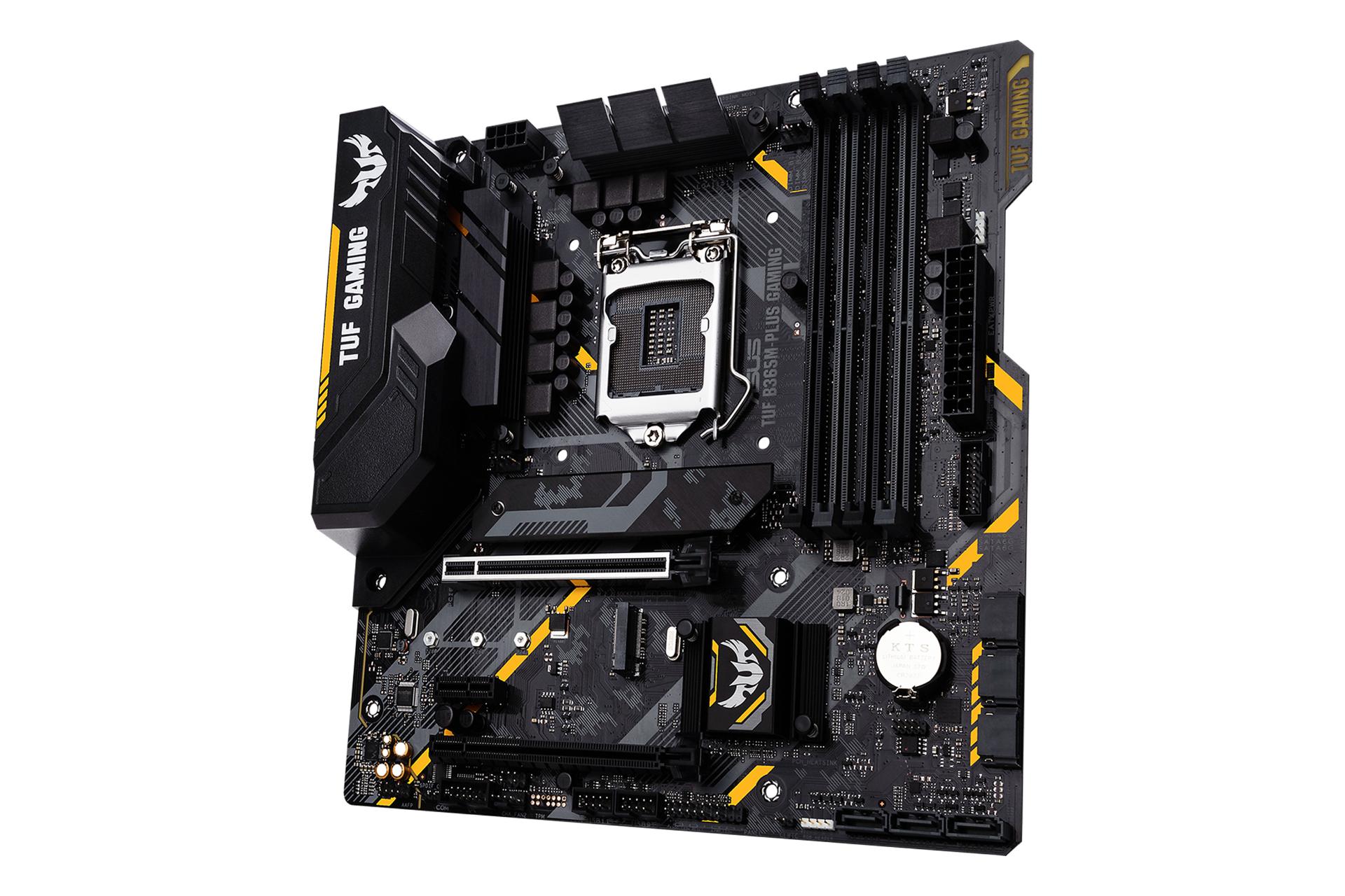 نمای کناری مادربرد ایسوس ASUS TUF B365M-PLUS GAMING (WI-FI)