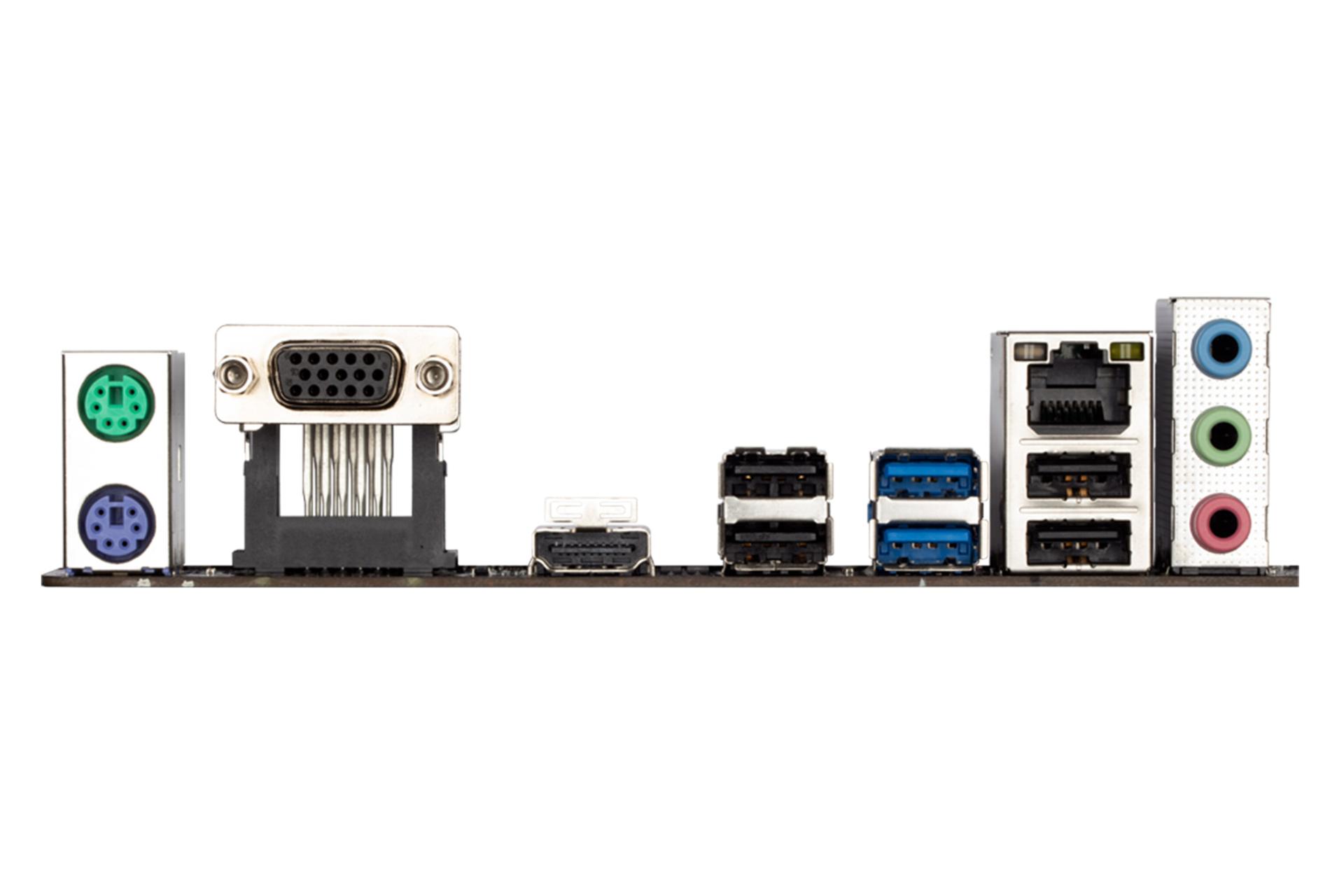 درگاه‌های مادربرد گیگابایت GIGABYTE H410M H V2 (rev. 1.0)