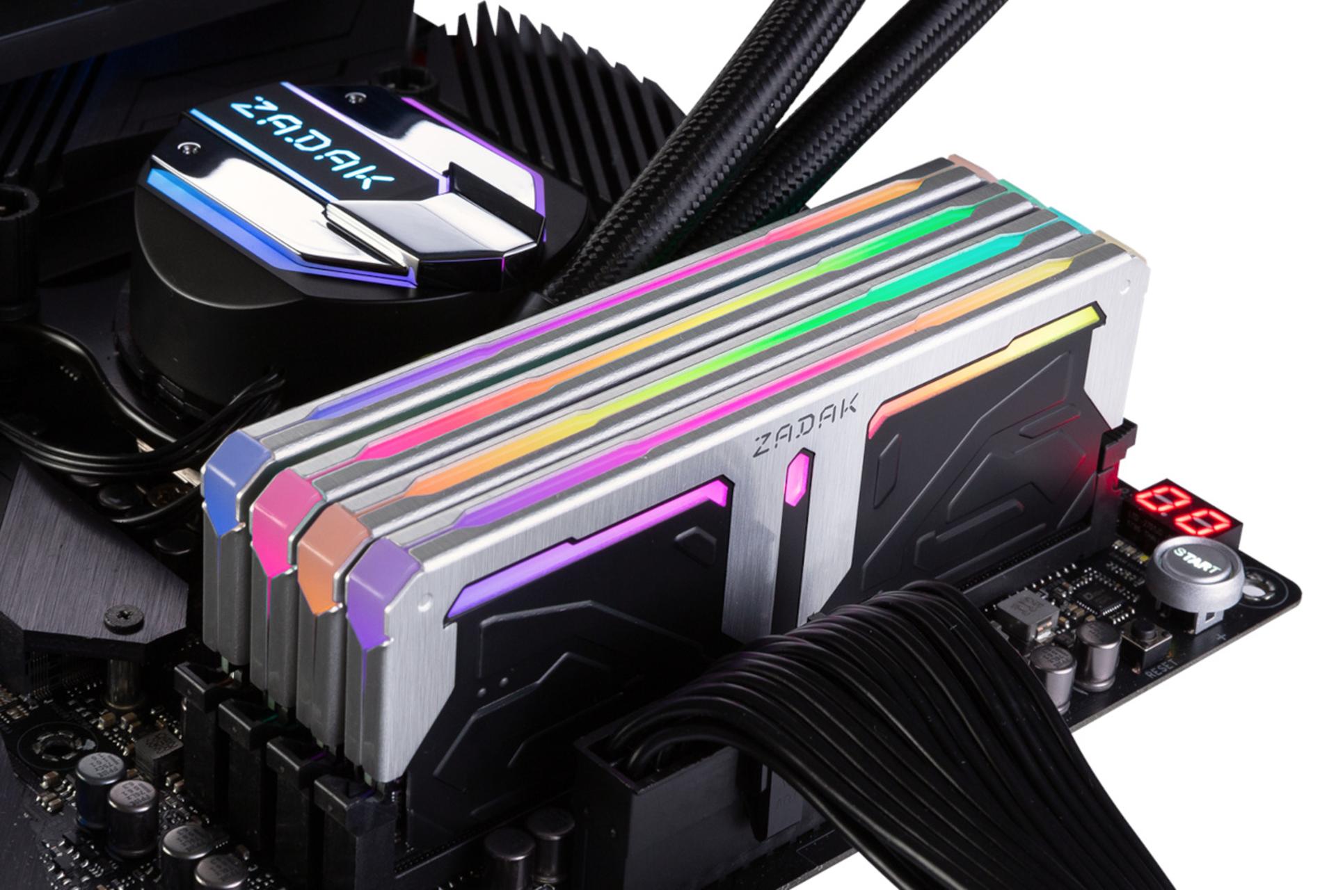 رم زاداک ZADAK SPARK RGB از نوع DDR4 روی مادربرد