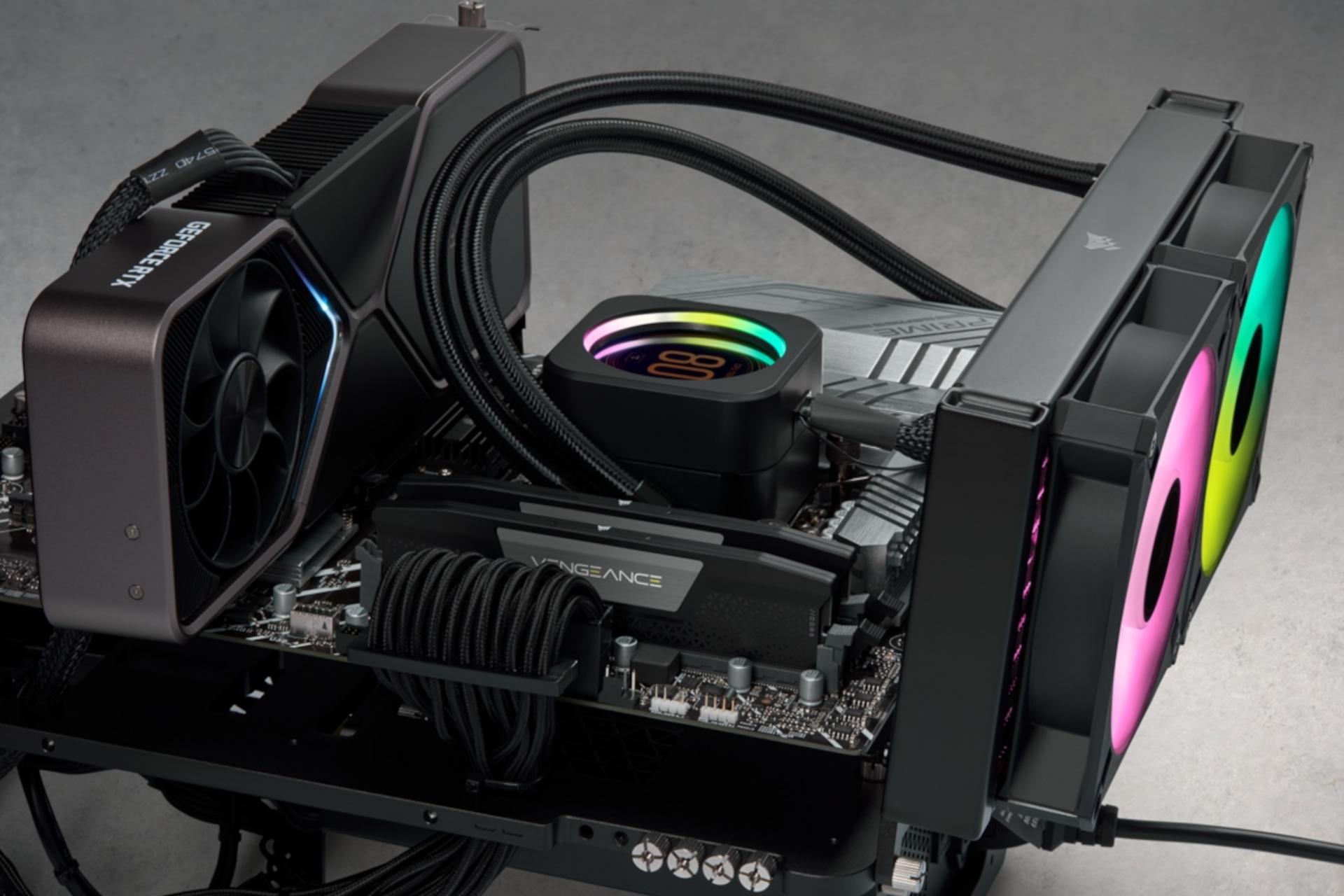 نمای درحال کار رم کورسیر Corsair VENGEANCE 32GB (2x16) DDR5-6000 CL40