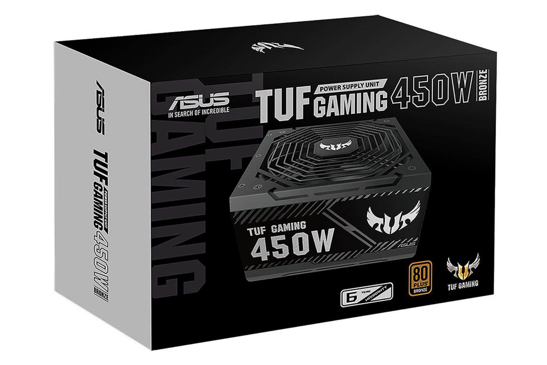 جعبه پاور کامپیوتر ایسوس TUF Gaming 450B با توان 450 وات