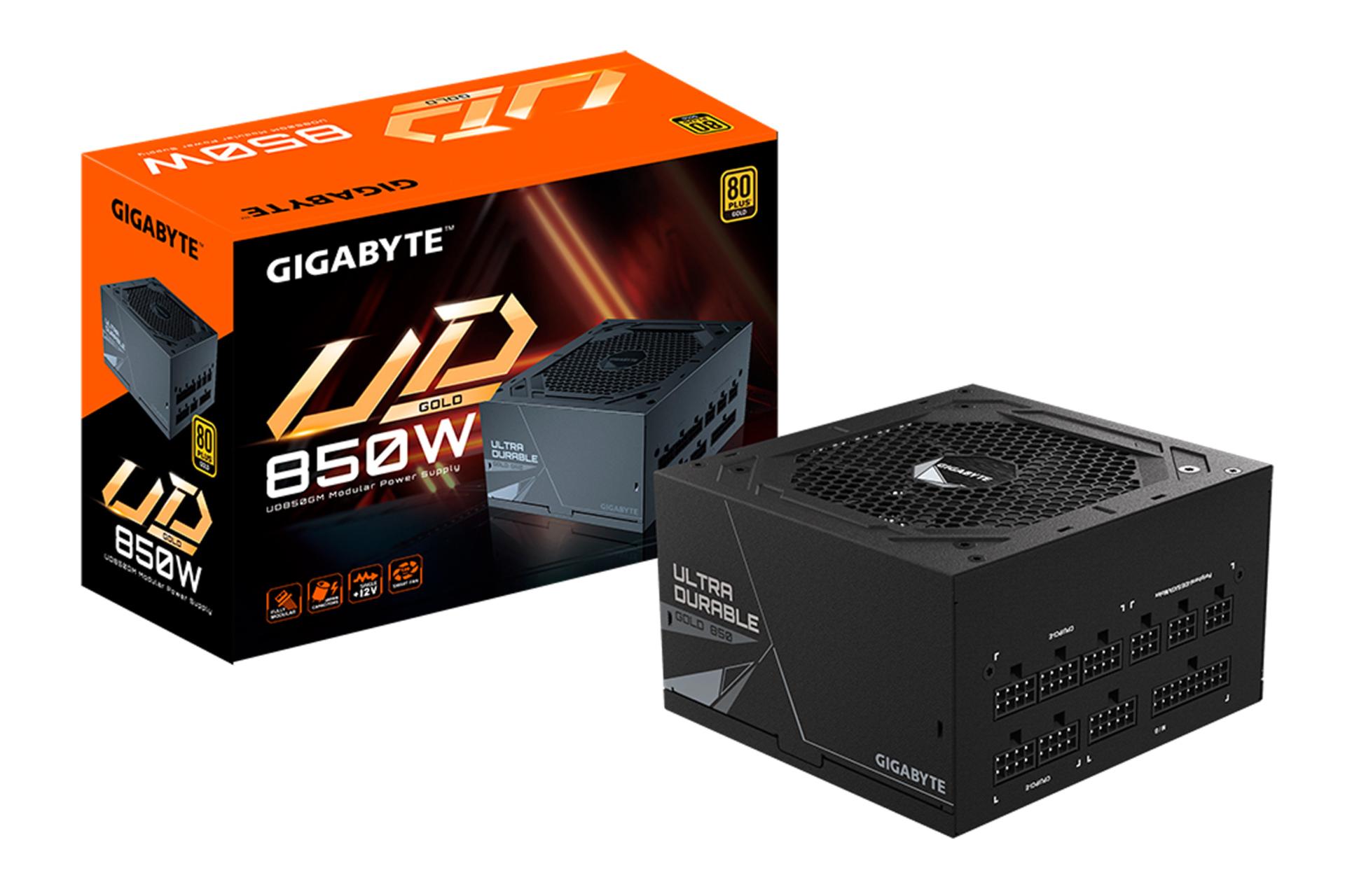 جعبه پاور کامپیوتر گیگابایت GIGABYTE UD850GM با توان 850 وات