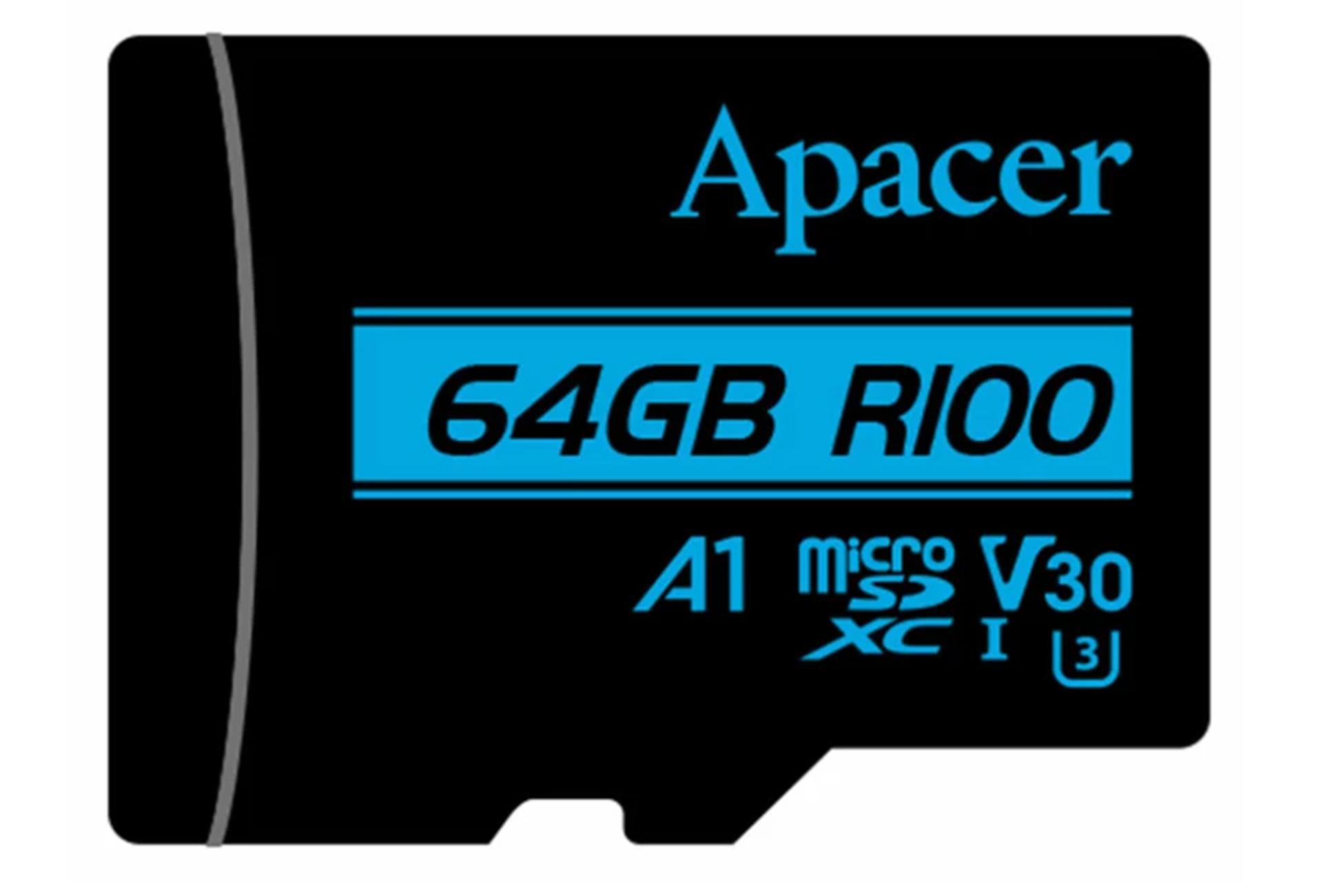کارت حافظه اپیسر microSDXC با ظرفیت 64 گیگابایت مدل R100 V30 A1