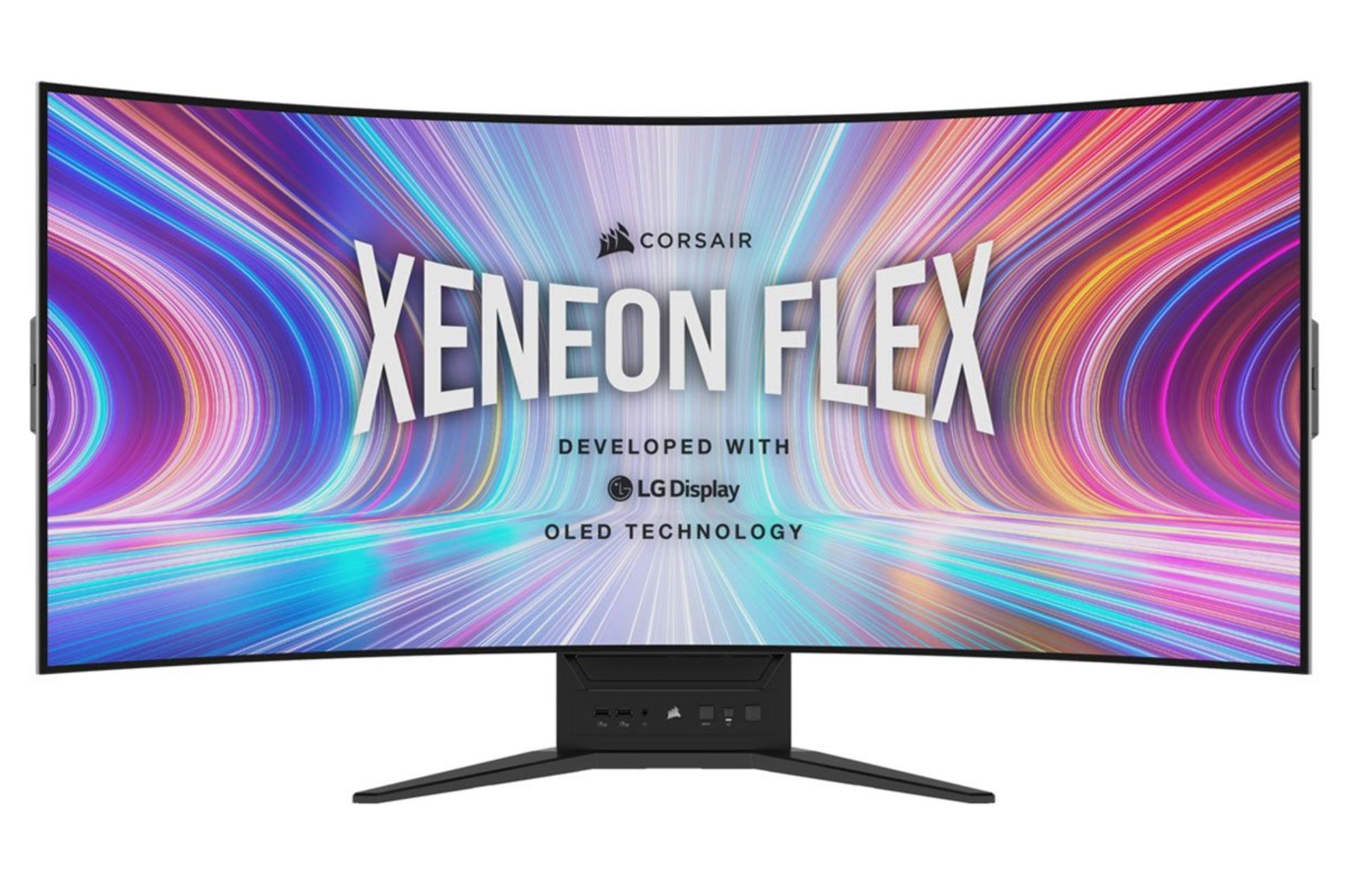 مانیتور کورسیر 45 اینچ مدل Xeneon Flex 45WQHD240 نمای جلو