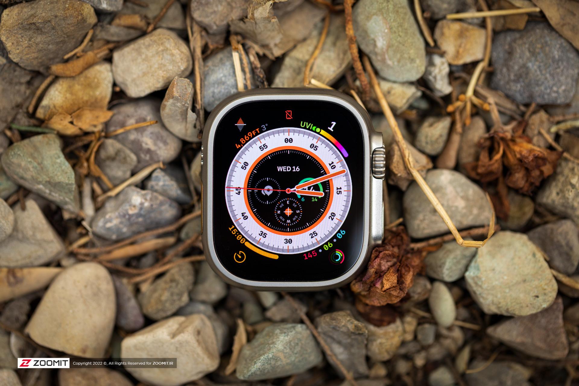 نمای بالا ساعت هوشمند اپل واچ اولترا / Apple Watch Ultra
