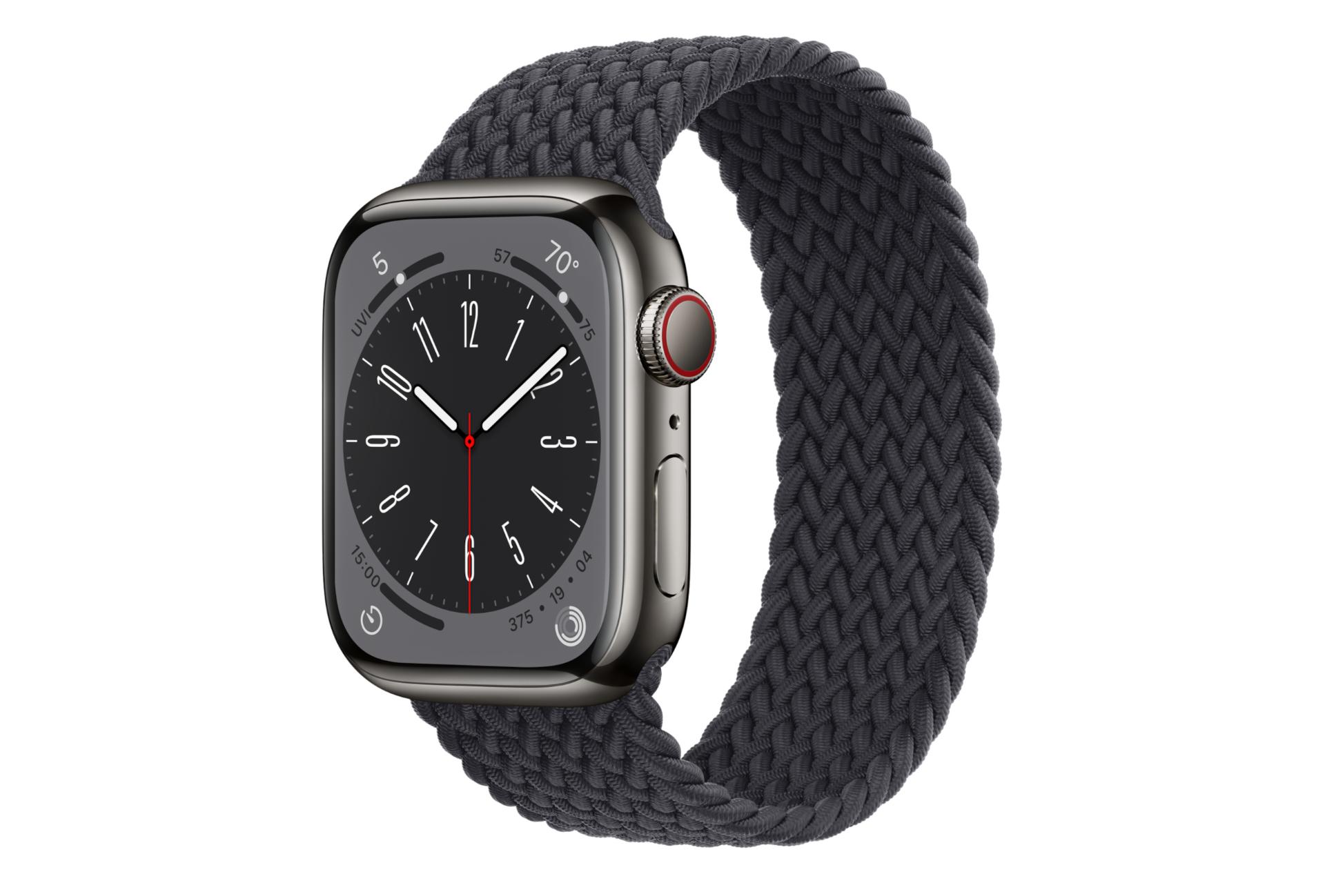 مرجع متخصصين ايران اپل واچ سري 8 استيل مدل 41 ميلي‌متري / Apple Watch Series 8 41mm Stainless Steel زغال سنگي