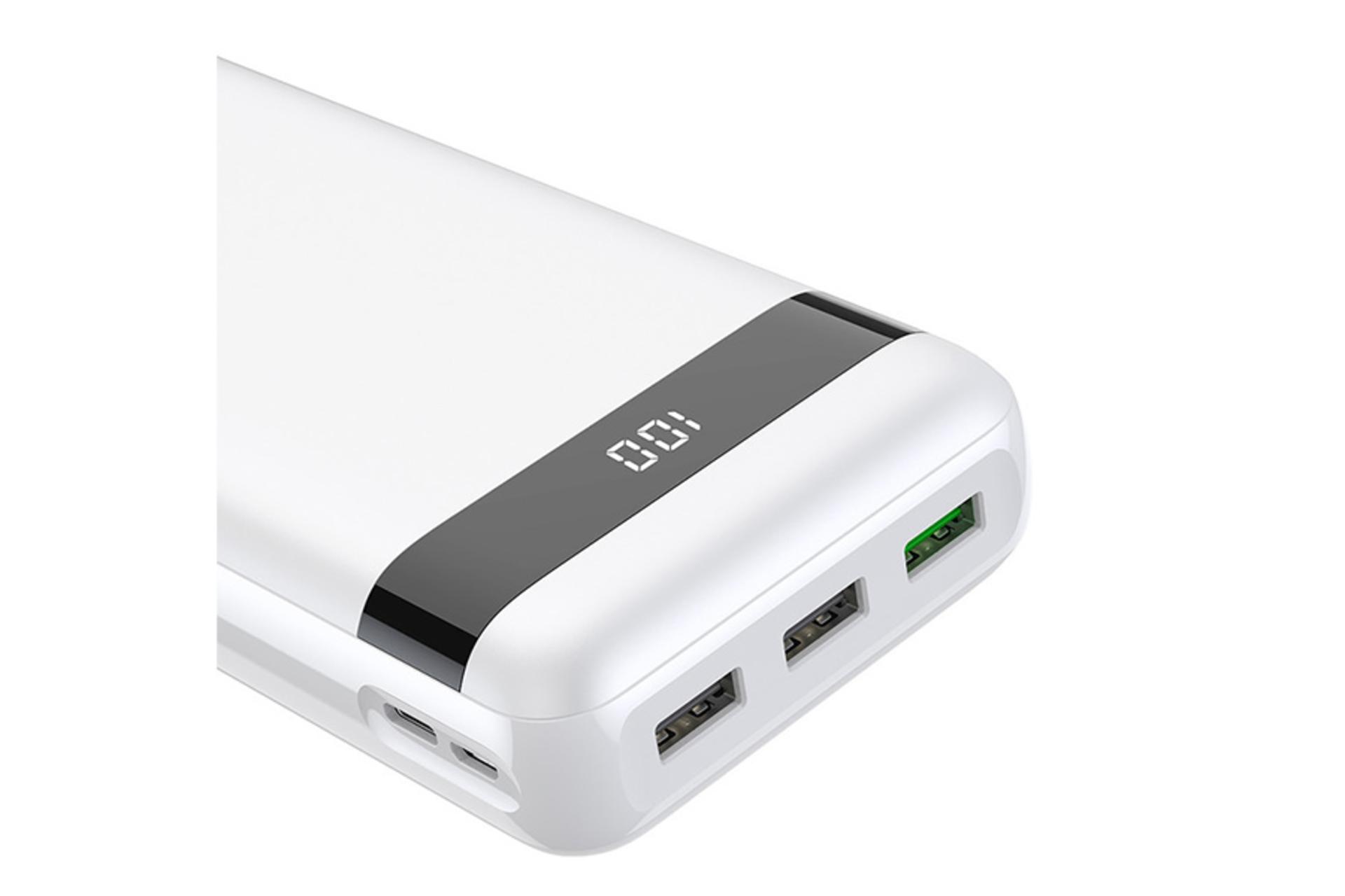 نمای پورت پاوربانک انرجایزر ue30003pq با ظرفیت 30000 میلی‌آمپر ساعت