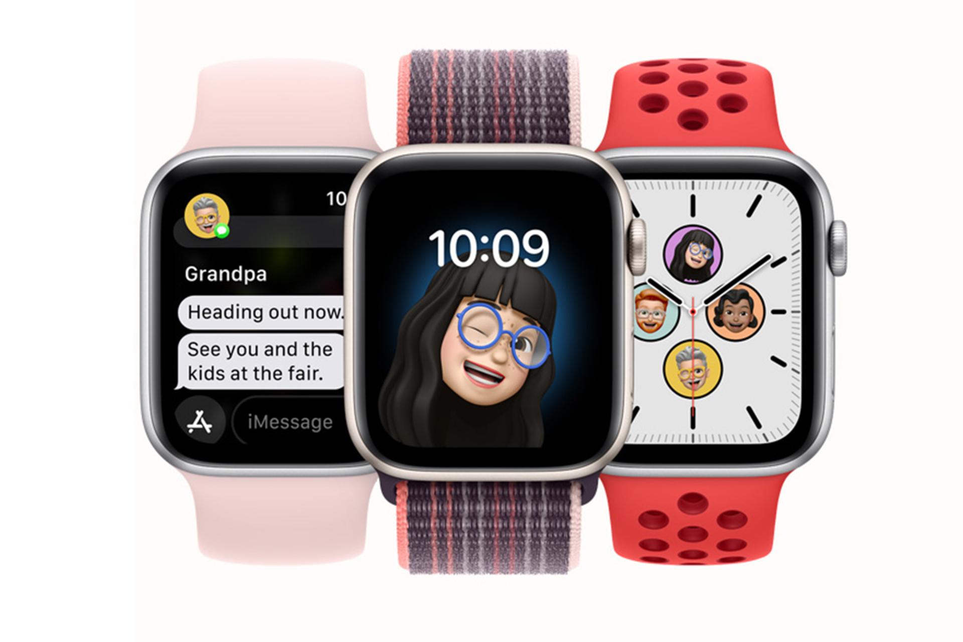 نمای جلو ساعت هوشمند اپل واچ SE