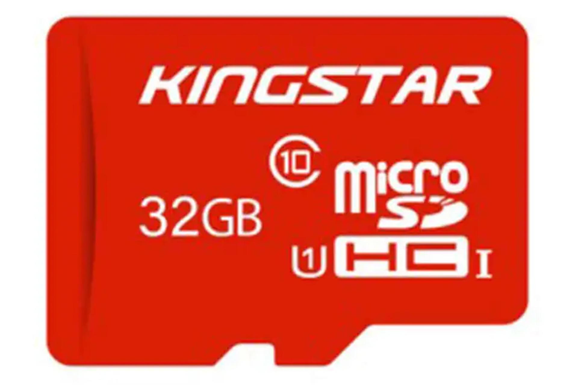 کارت حافظه کینگ استار microSDHC با ظرفیت 32 گیگابایت کلاس 10 قرمز
