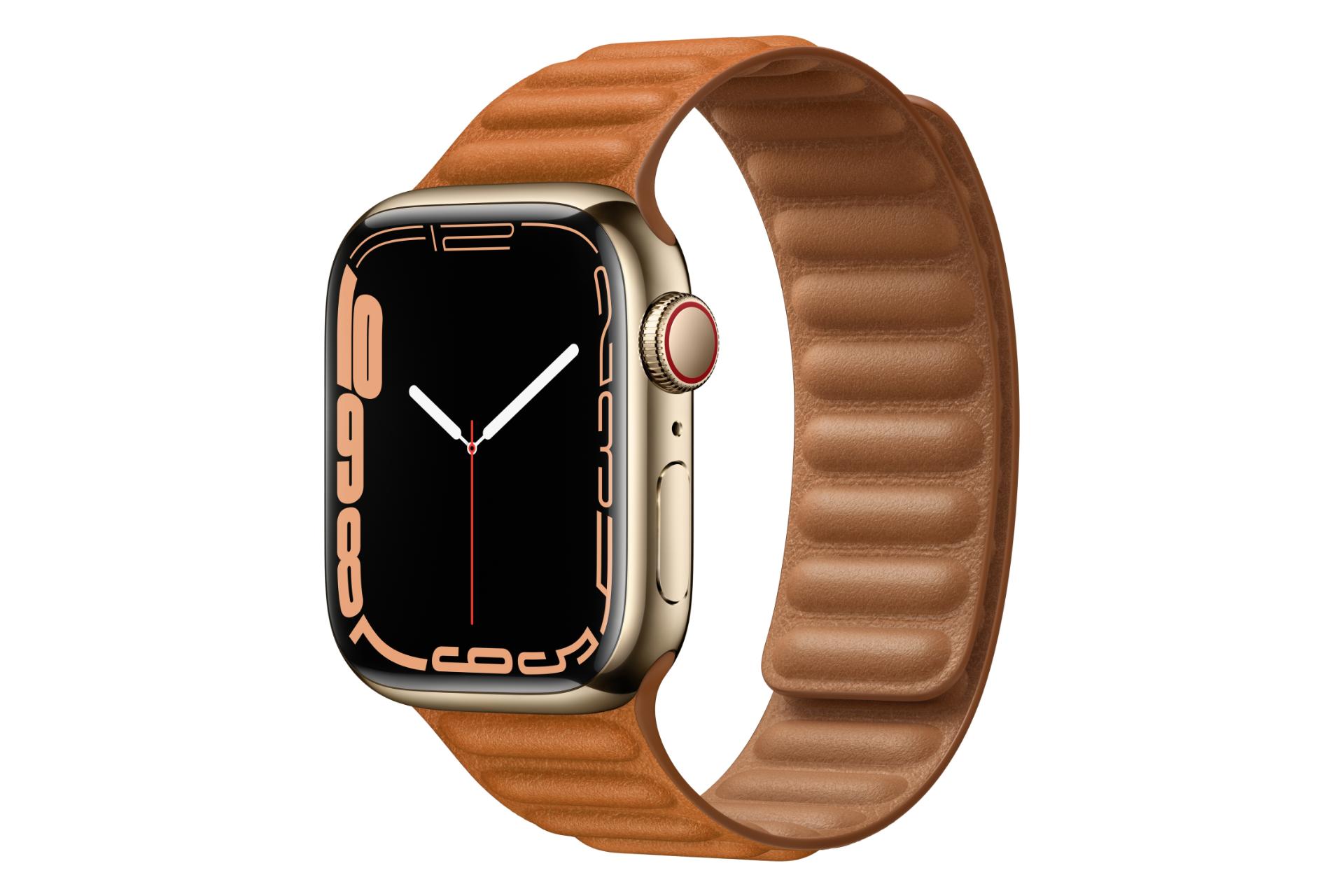 مرجع متخصصين ايران اپل واچ سري 7 استيل / Apple Watch Series 7 Stainless Steel طلايي