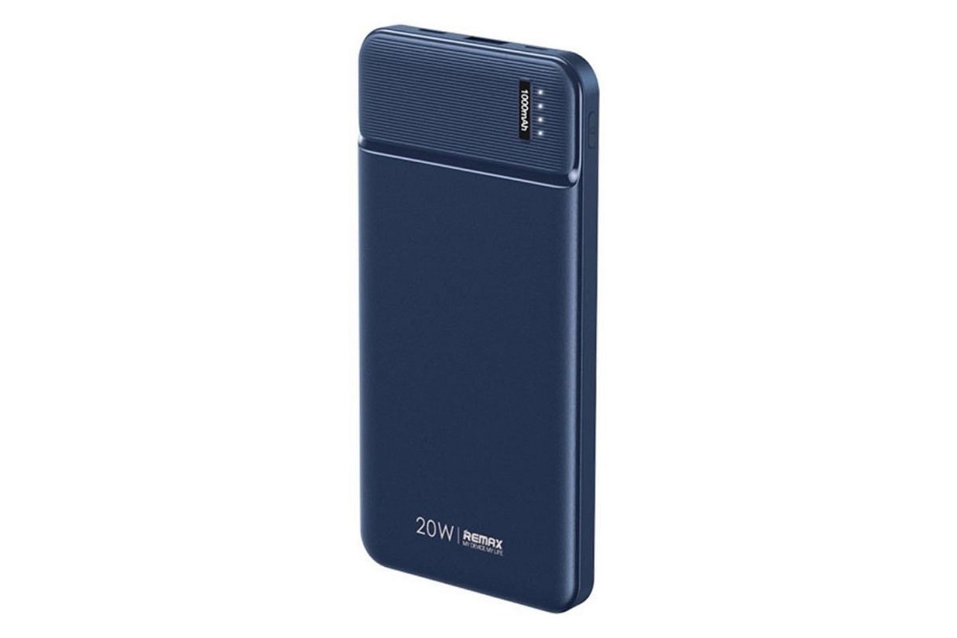 پاور بانک ریمکس RPP-287 Pure Series با ظرفیت 10000 میلی‌آمپر ساعت آبی