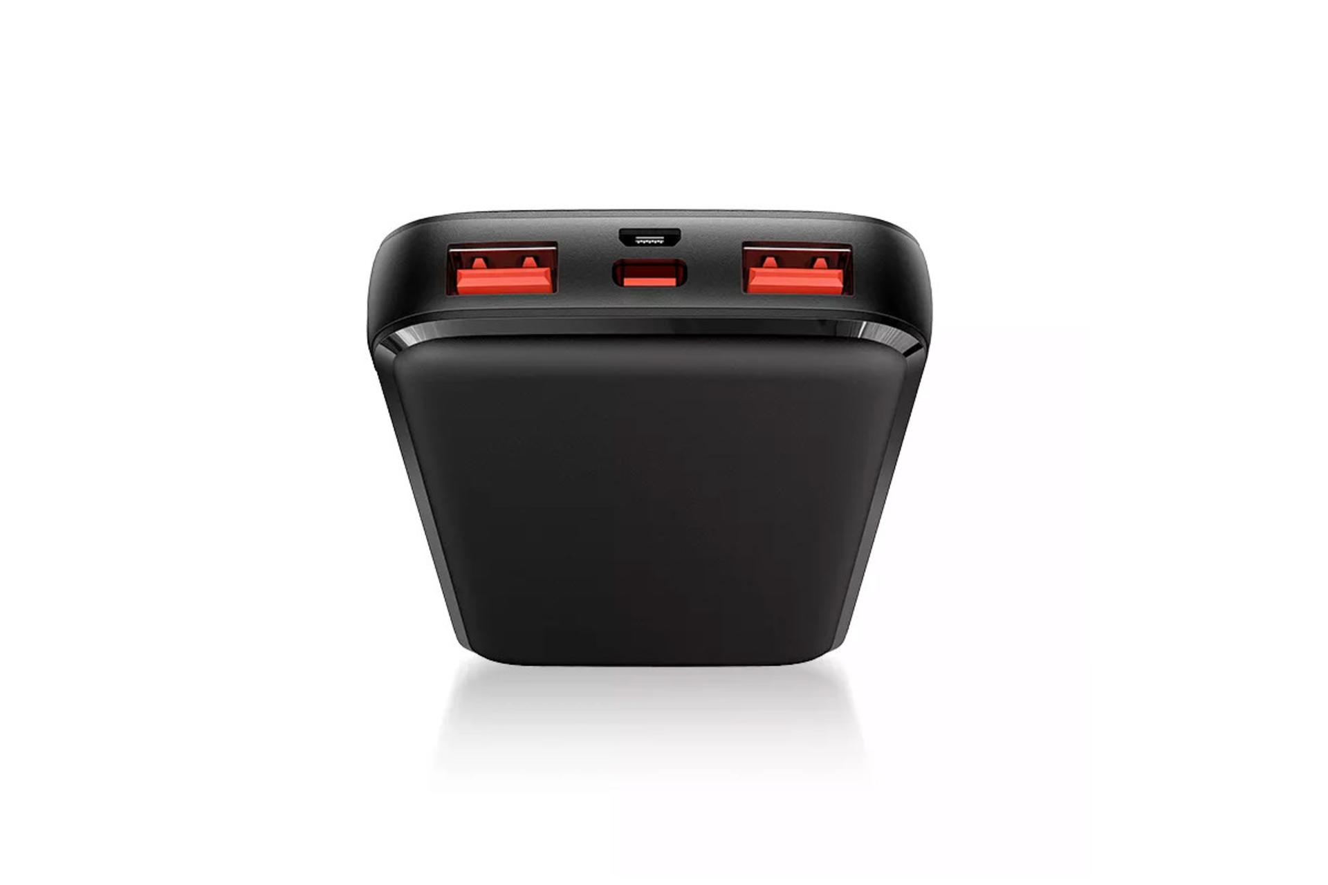 درگاه خروجی پاور بانک یوسمز US-CD161 PB58 با ظرفیت 10000 میلی‌آمپر ساعت