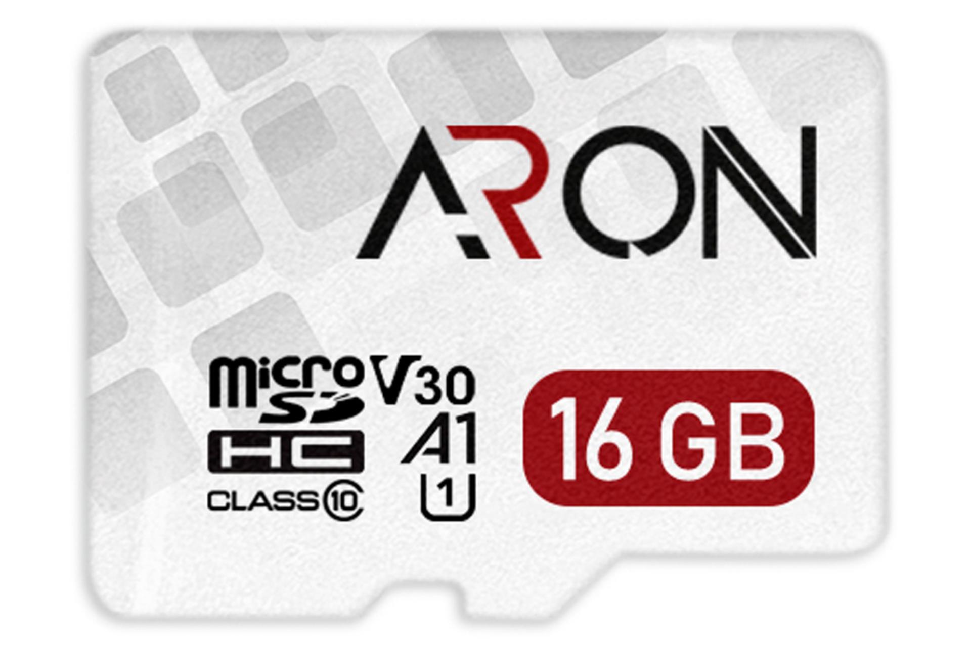 کارت حافظه آرون microSDHC با ظرفیت 16 گیگابایت مدل Pro V30 A1 کلاس 10