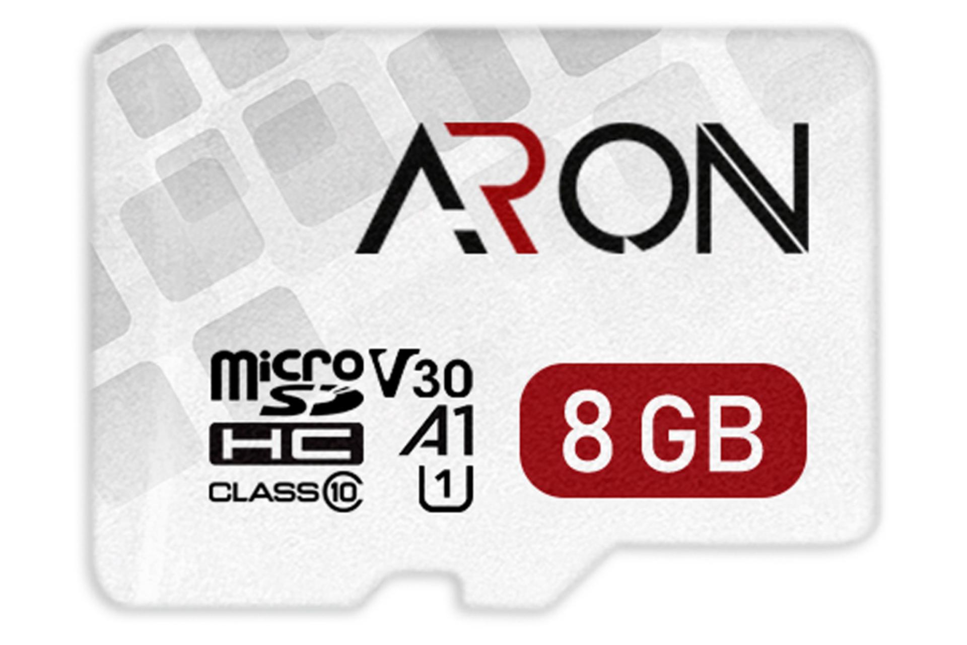 کارت حافظه آرون microSDHC با ظرفیت 8 گیگابایت مدل Pro V30 A1 کلاس 10