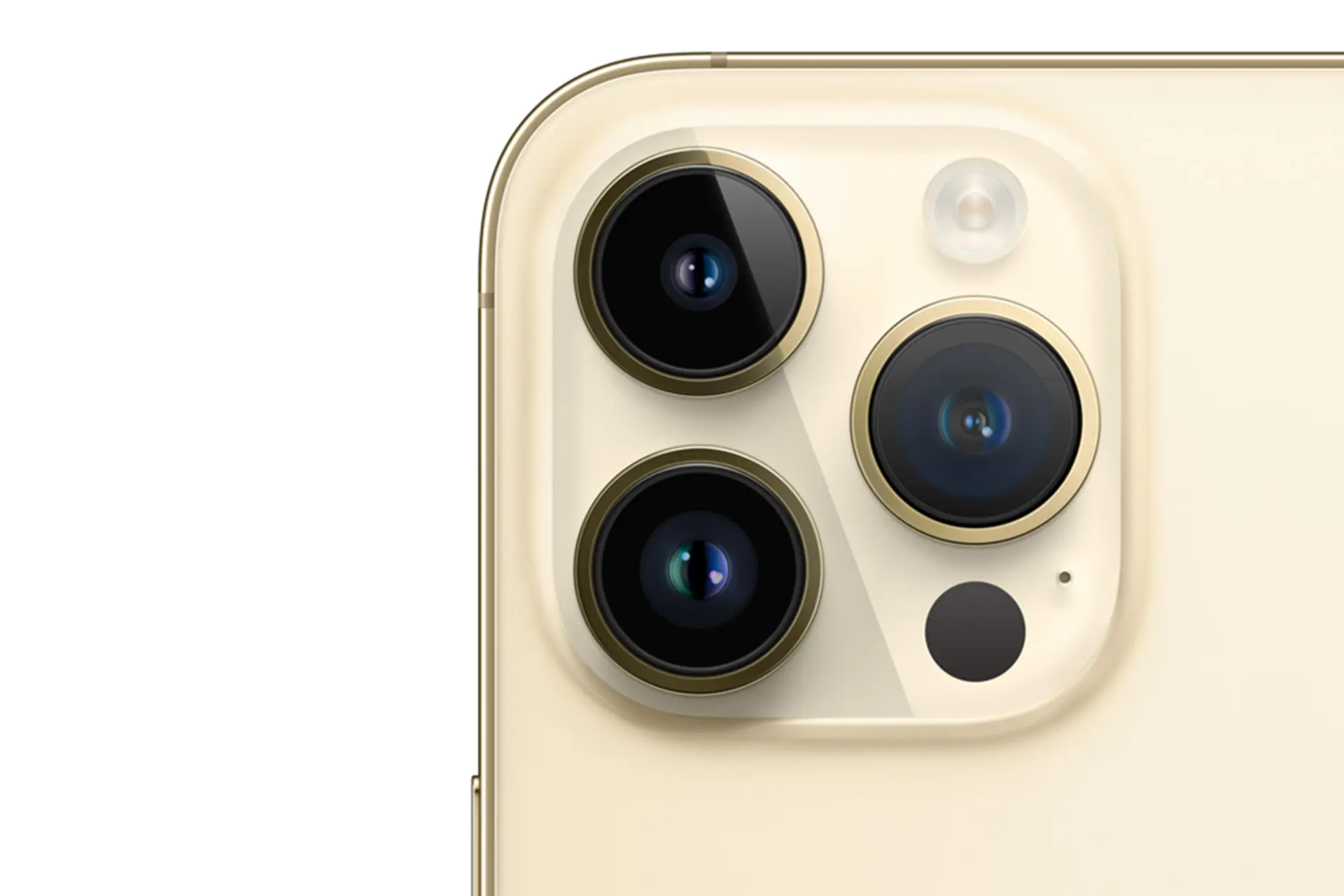 نمای نزدیک از دوربین های پشت گوشی اپل آیفون 14 پرو مکس