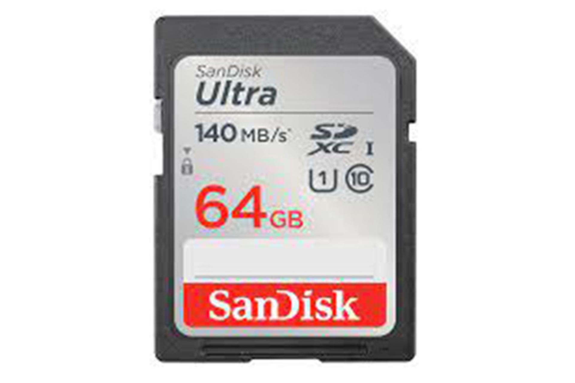 کارت حافظه سن دیسک microSDXC با ظرفیت 64 گیگابایت مدل Ultra