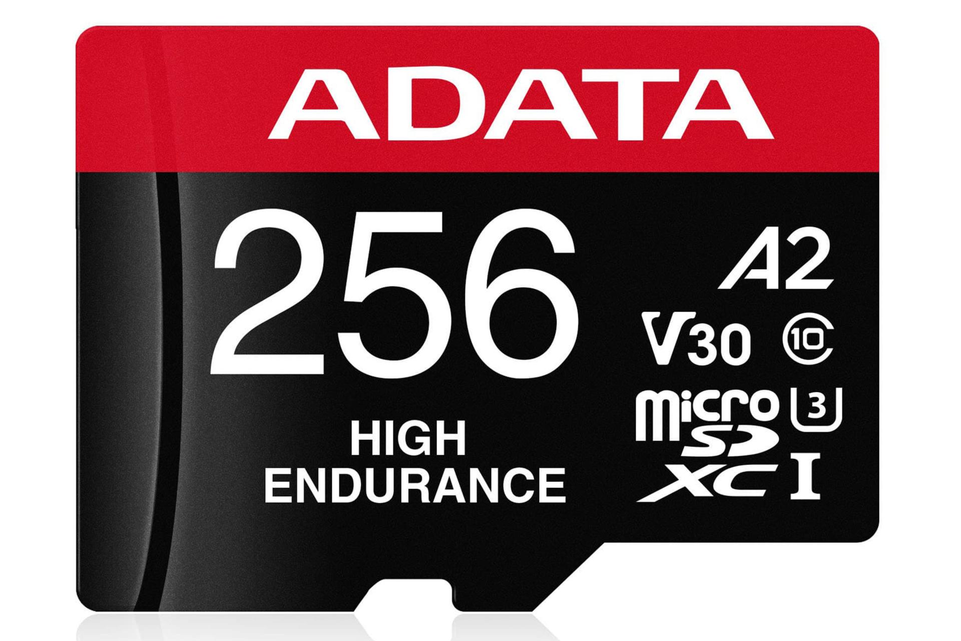 کارت حافظه ای دیتا microSDXC با ظرفیت 256 گیگابایت مدل High Endurance V30 A2