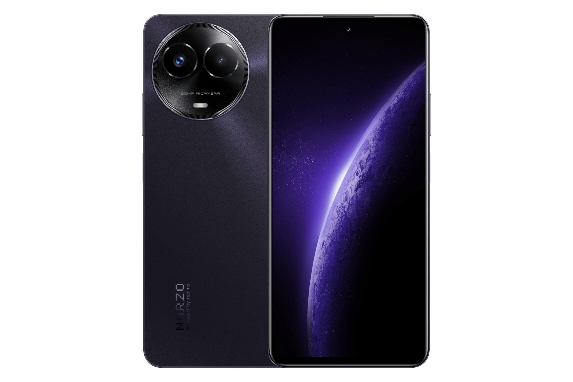 گوشی موبایل ریلمی Realme Narzo 60x بنفش تیره