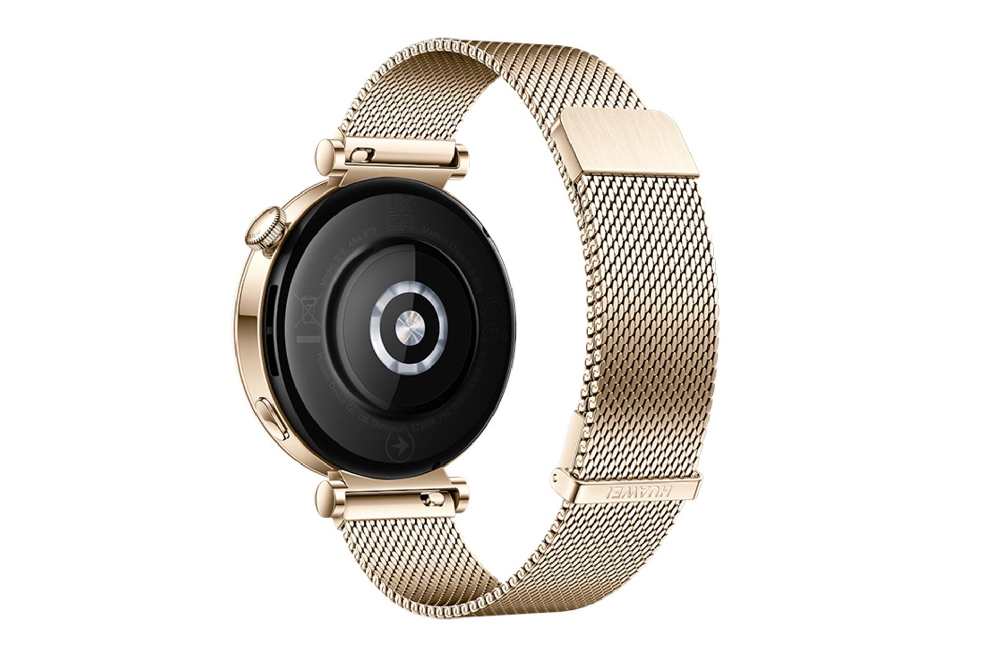 پشت ساعت هوشمند هواوی واچ GT 4 نسخه 41 میلی‌متری / Huawei Watch GT 4 41mm طلایی