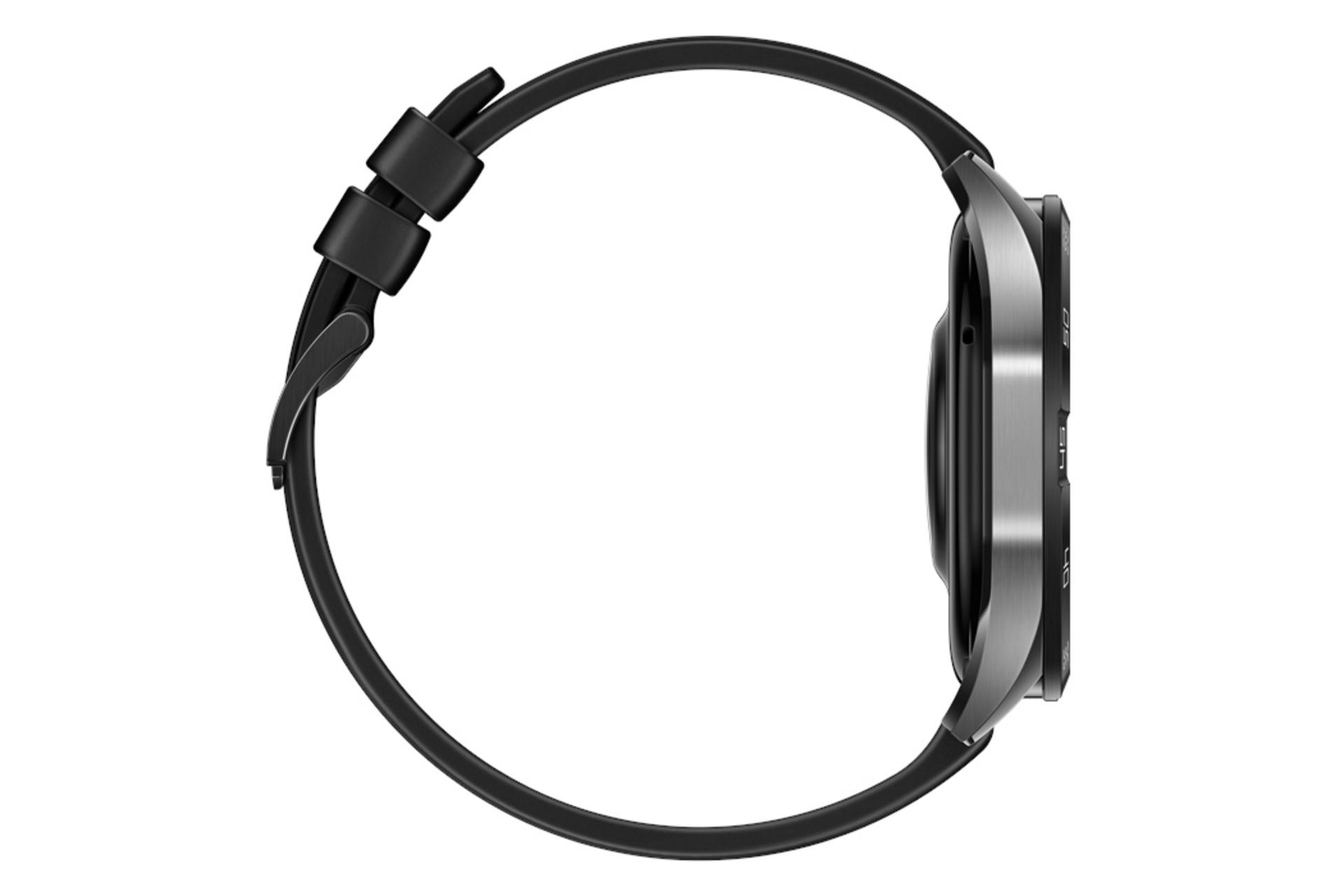 نمای چپ ساعت هوشمند هواوی واچ GT 4 نسخه 46 میلی‌متری / Huawei Watch GT 4 46mm مشکی