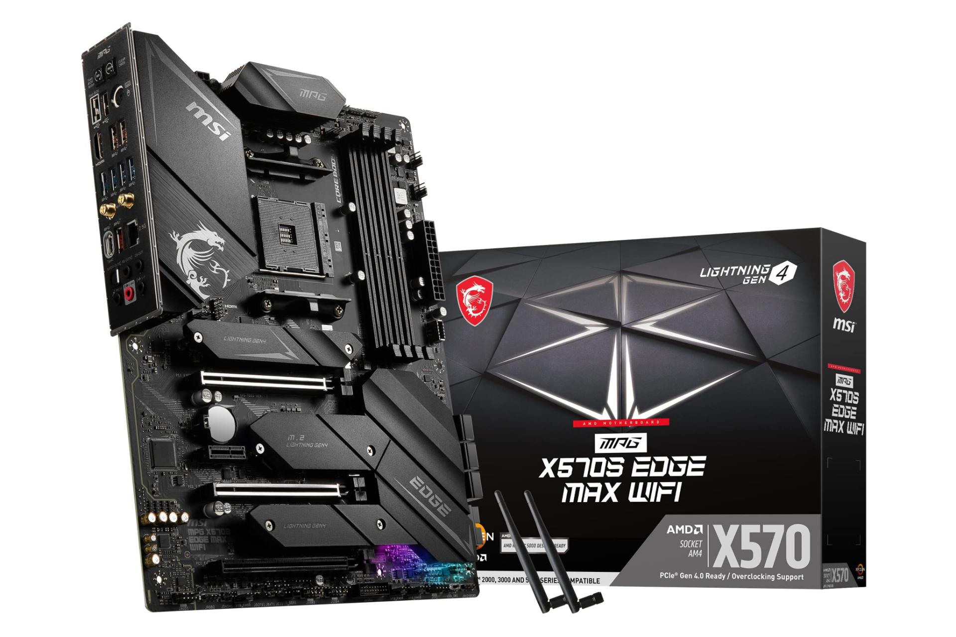 جعبه مادربرد ام اس آی MSI MPG X570S EDGE MAX WIFI