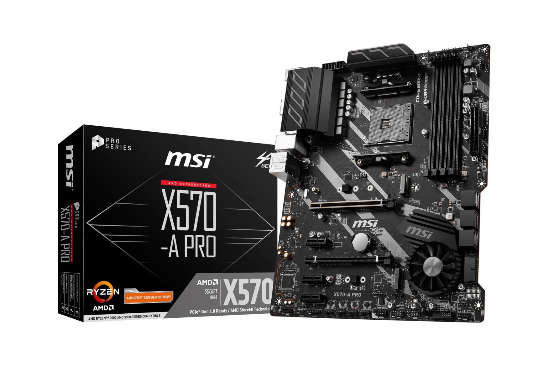 جعبه مادربرد ام اس آی MSI X570-A PRO