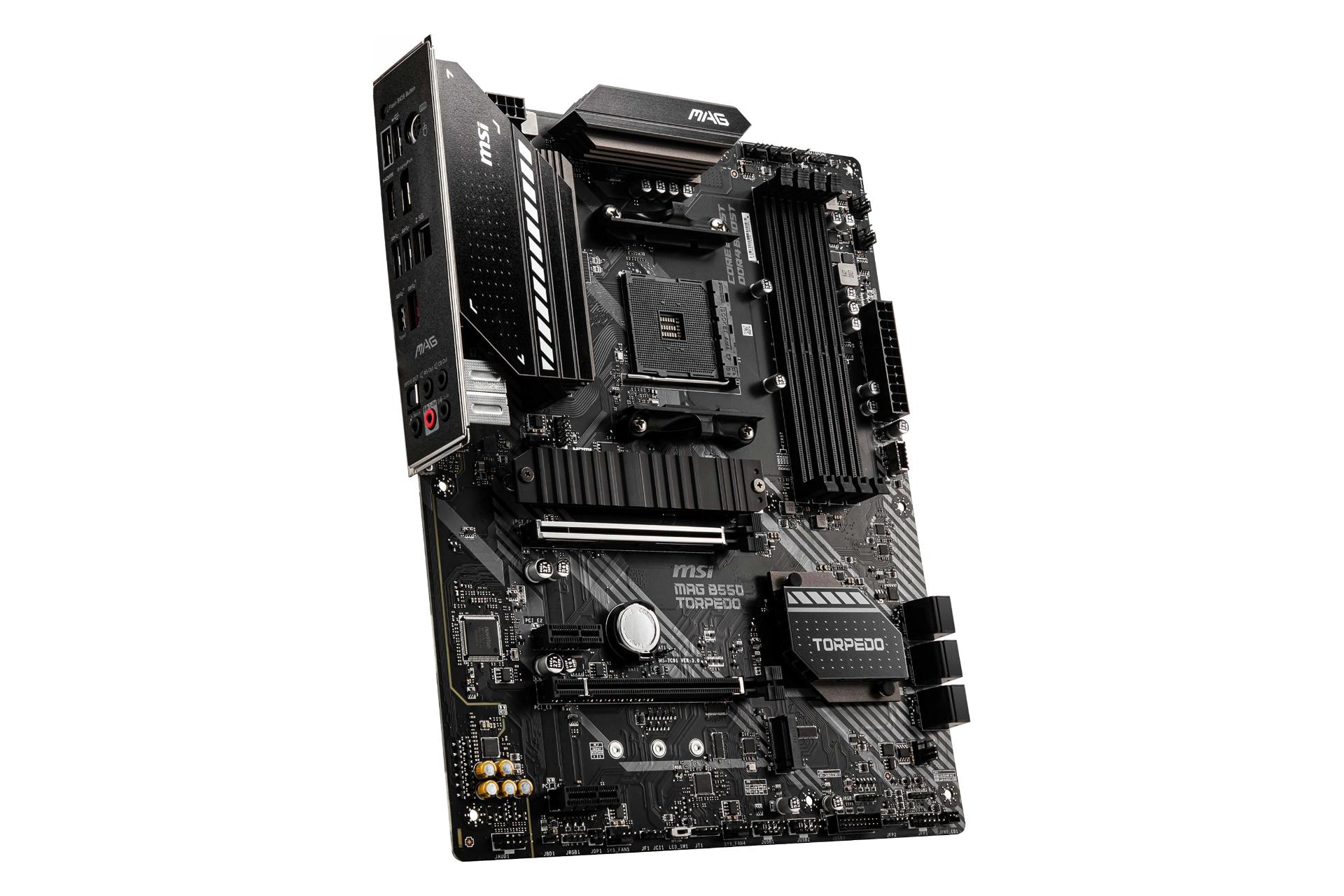 نمای چپ مادربرد ام اس آی MSI MAG B550 TORPEDO