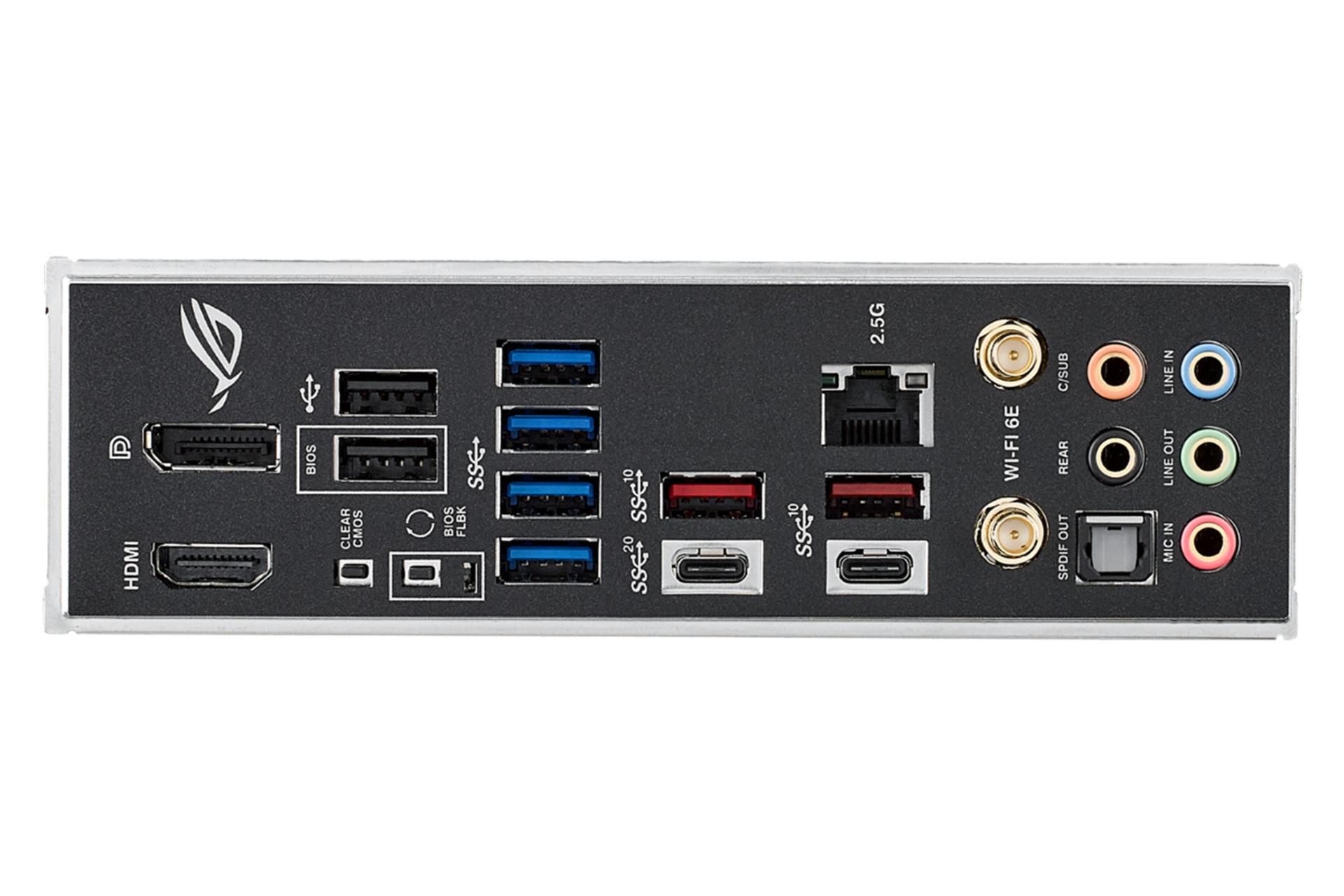 درگاه‌های مادربرد ایسوس ASUS ROG STRIX Z790-H GAMING WIFI