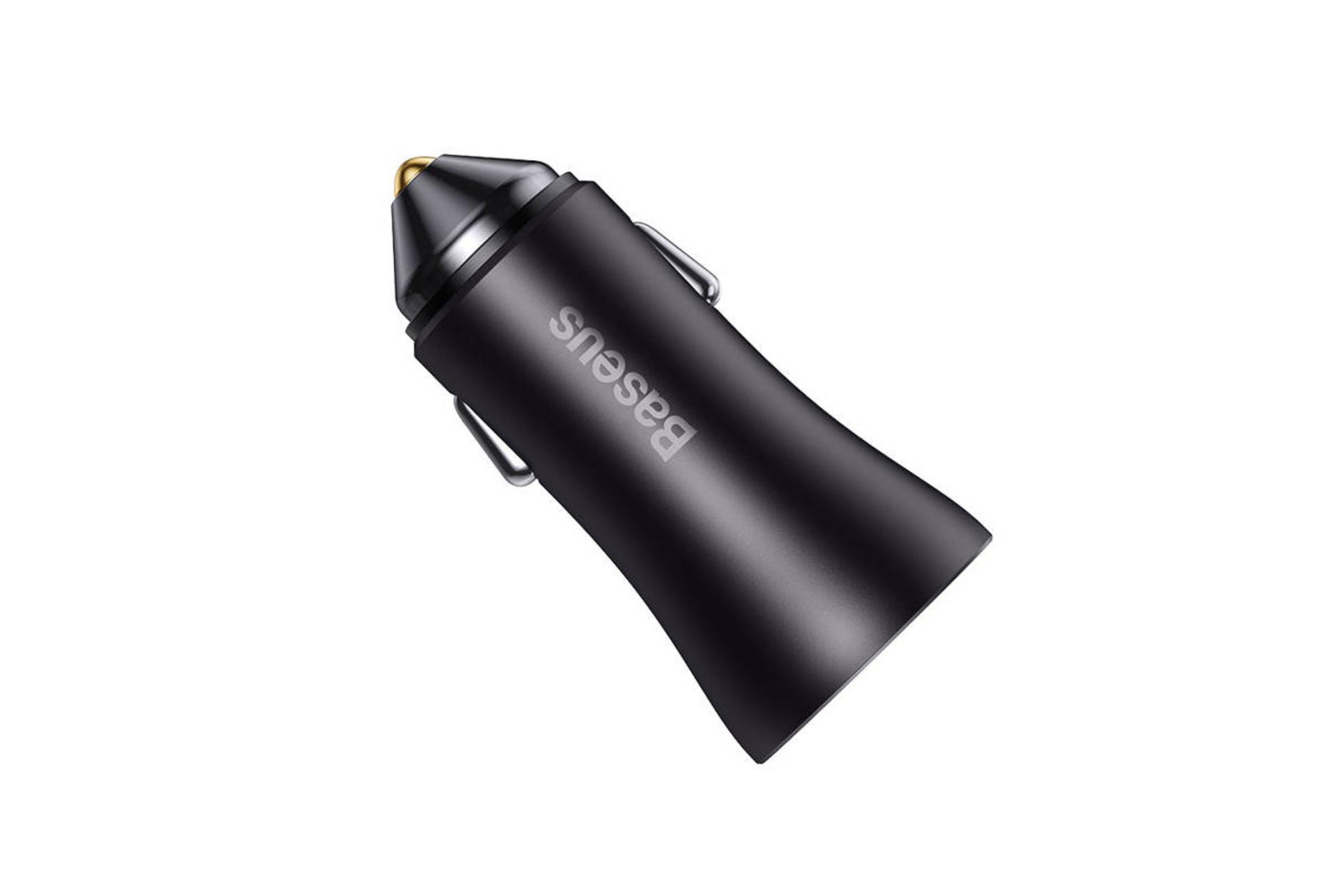 نمای چپ شارژر باسئوس Golden Contactor Max Dual Fast