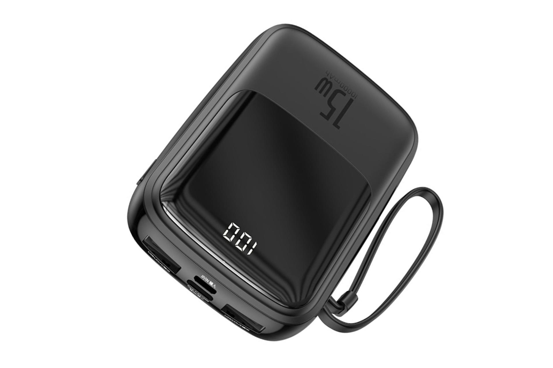 درگاه پاور بانک باسئوس Baseus Qpow Digital Display PPQD 10000mAh با ظرفیت 10000 میلی‌آمپر ساعت