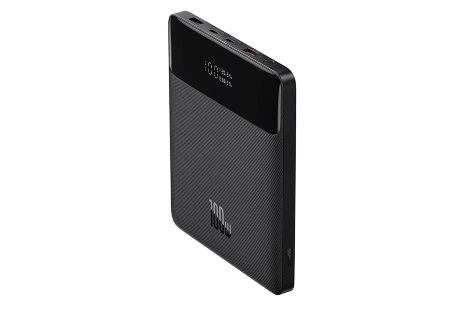 نمای جانبی پاور بانک باسئوس Blade PPDGL-01 100W