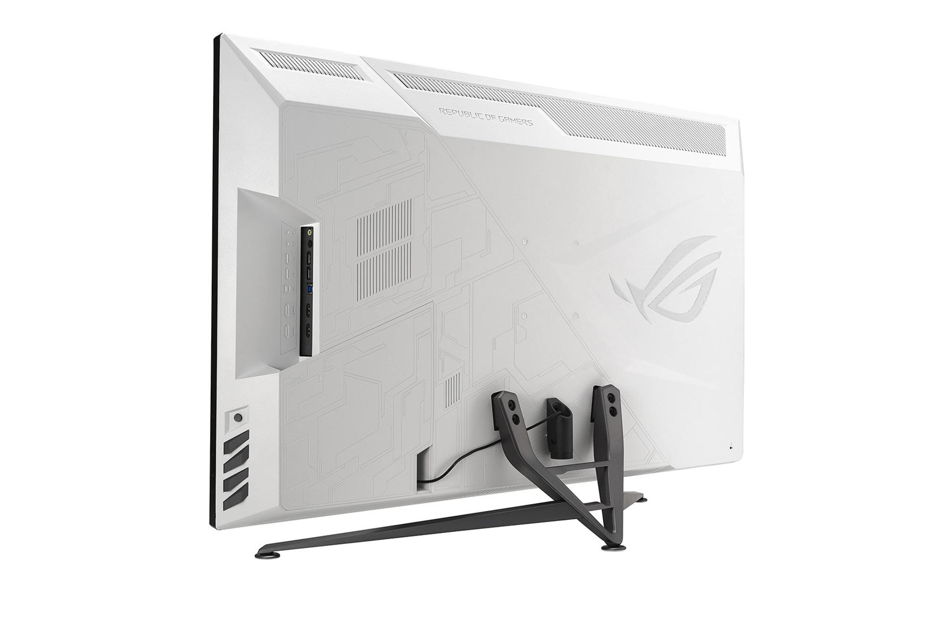 مانیتور ایسوس 43.4 اینچ مدل ROG STRIX XG43UQ نمای پشت جانبی