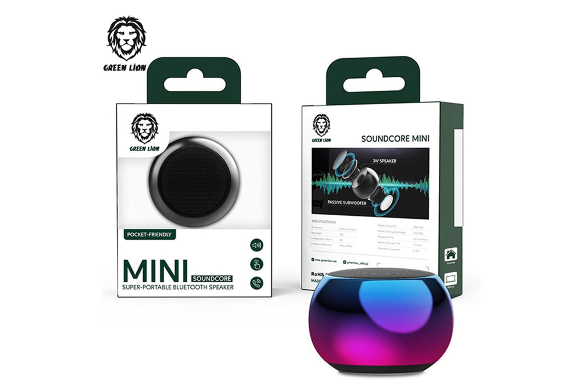 جعبه اسپیکر گرین لیون Mini Soundcore