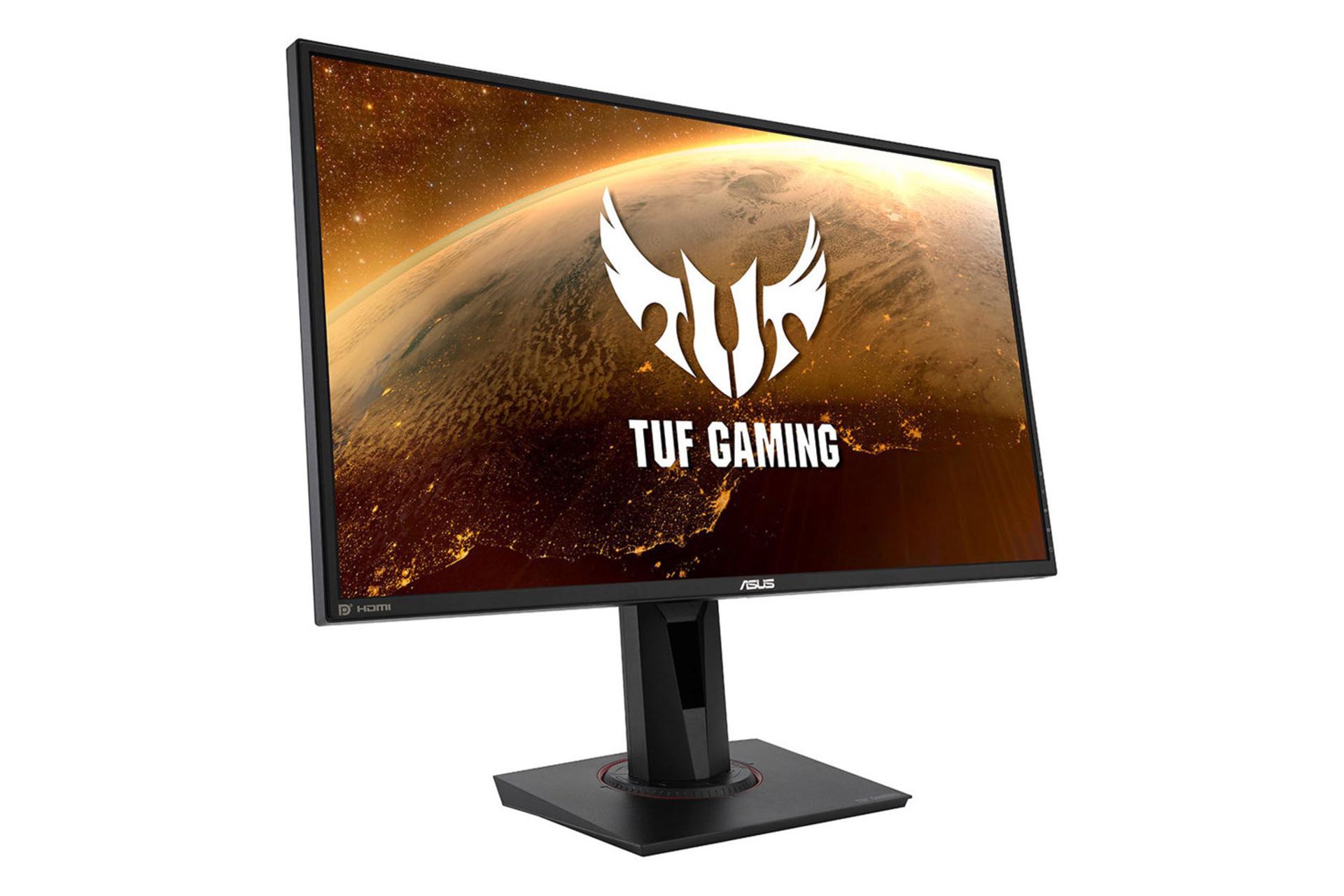 نمای جلو زاویه دار مانیتور ایسوس 27 اینچ مدل VG279QM رنگ مشکی