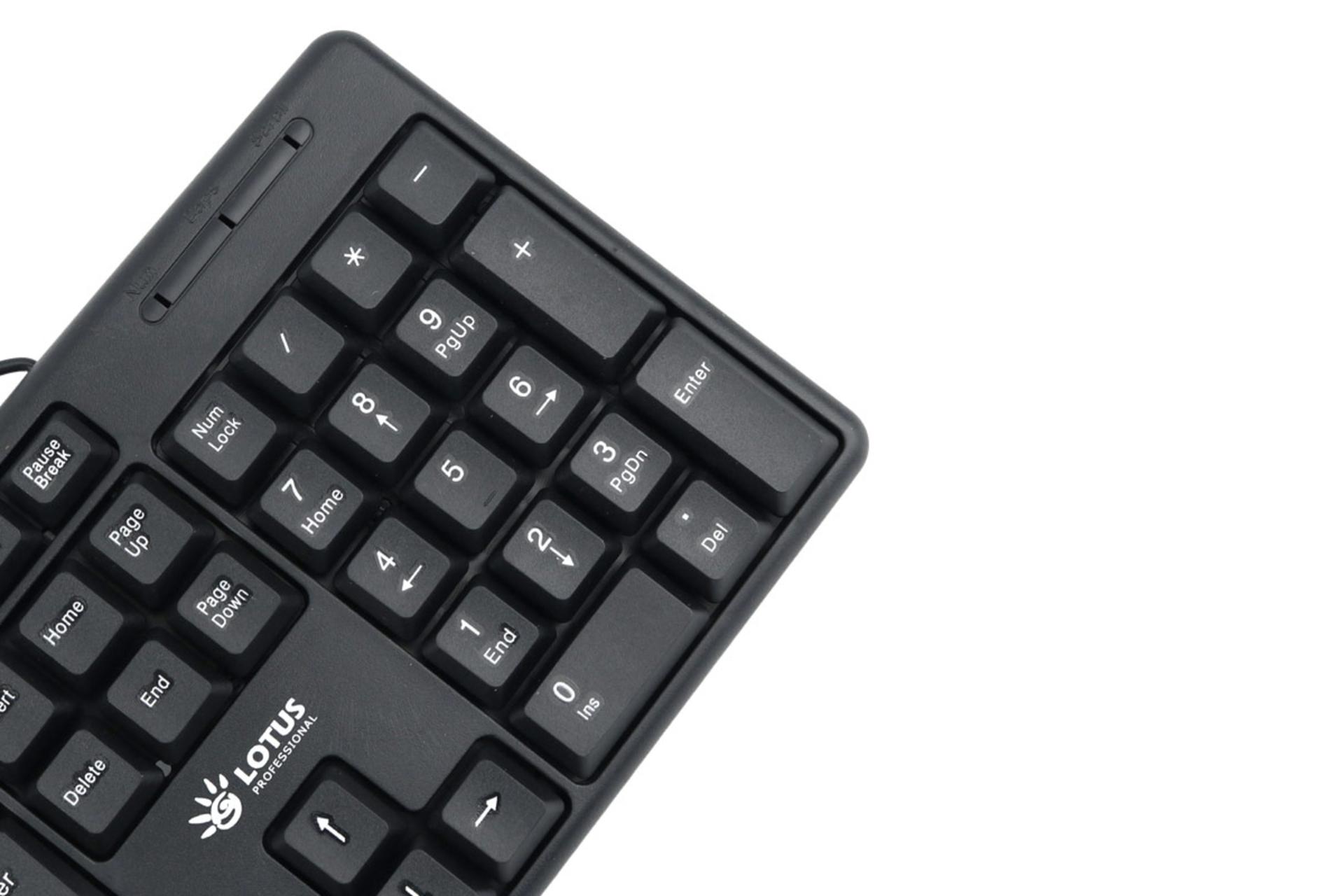 کیبورد لوتوس Lotus K-100 نمای بالا