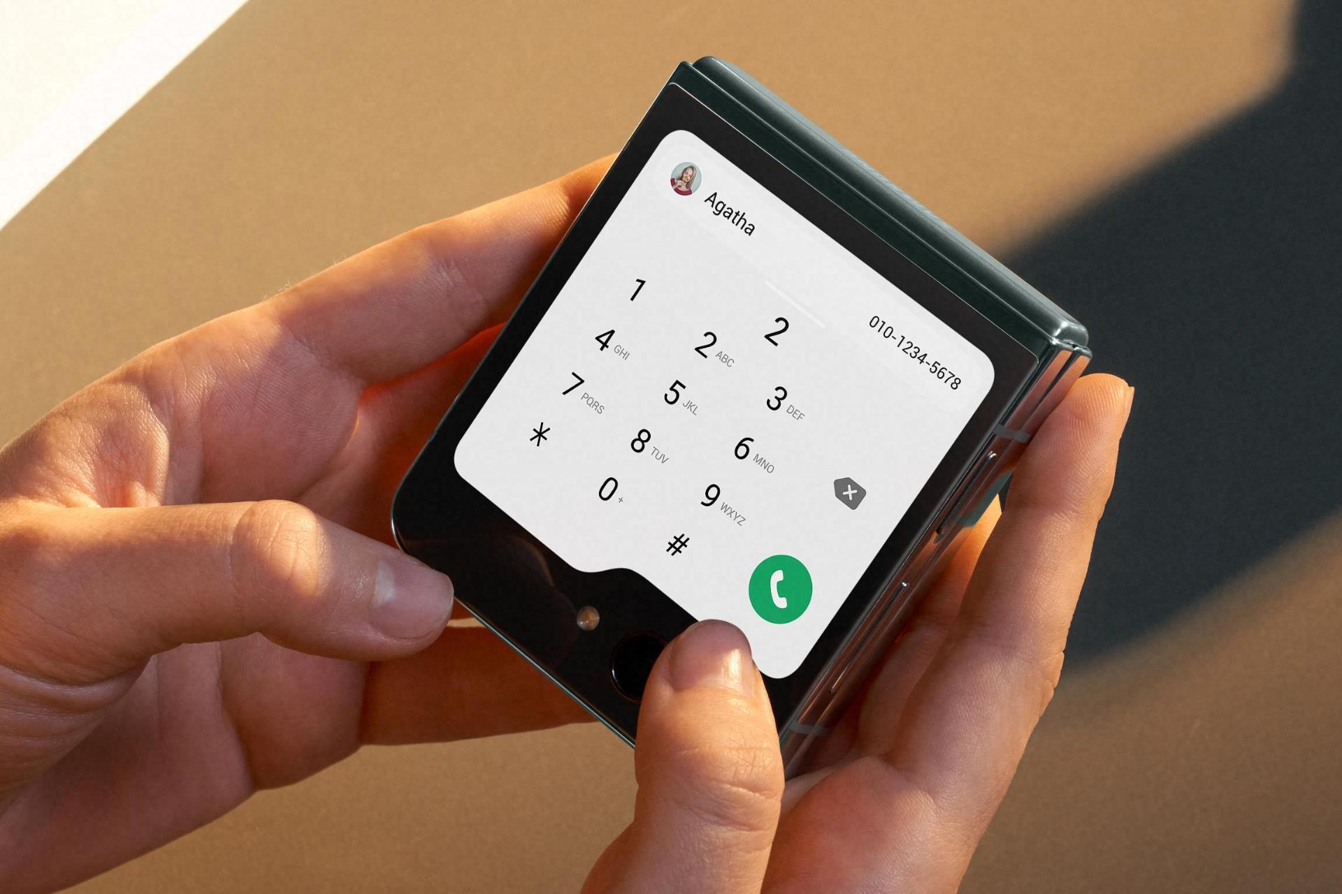 برقراری تماس در گوشی موبایل گلکسی زد فلیپ 5 سامسونگ / Samsung Galaxy Z Flip5