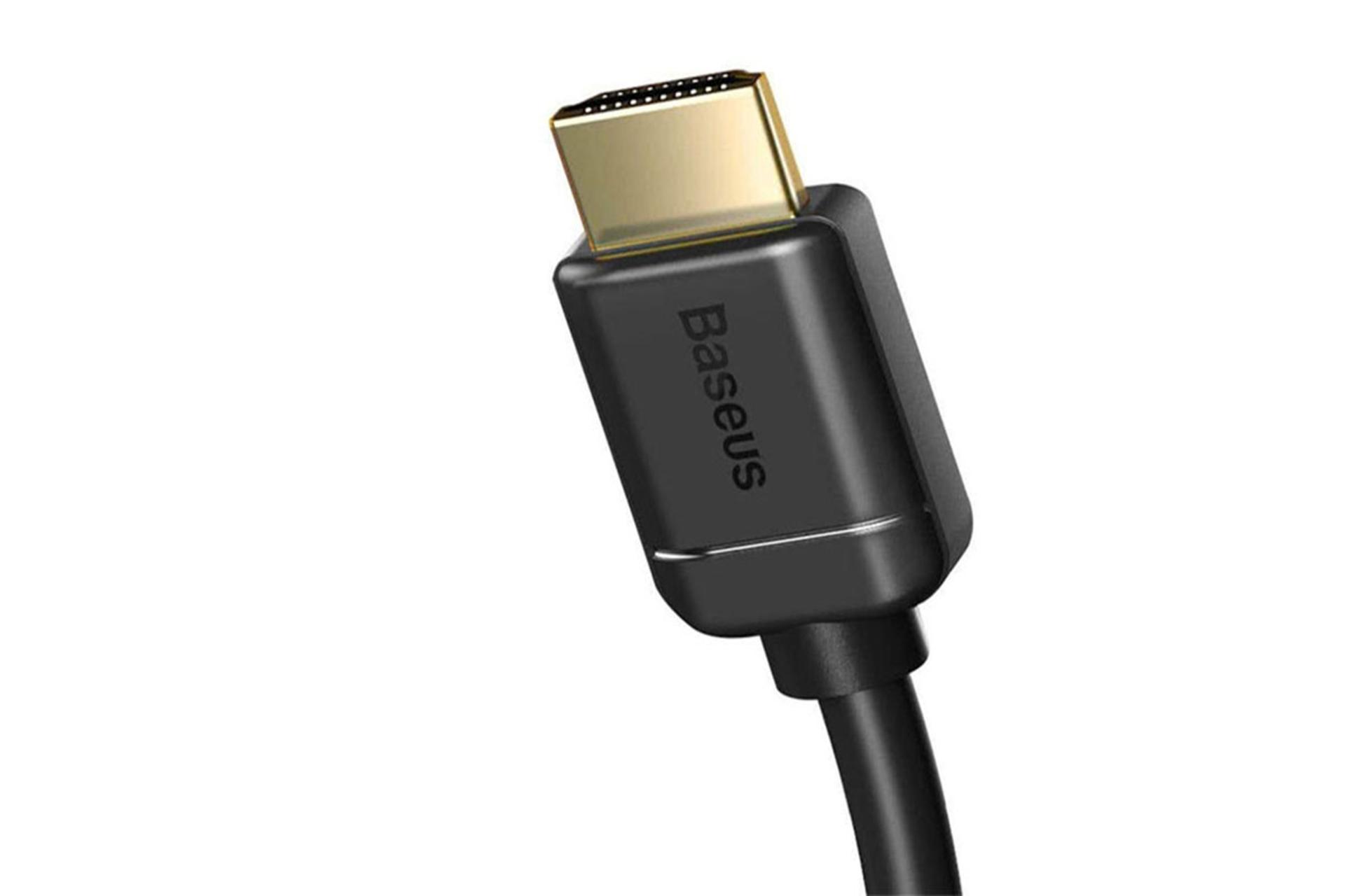 کابل HDMI باسئوس 4K 60Hz نسخه 2.0 با طول 1 متر baseus-hdmi-20-4k-60hz-1m نمای کانکتور