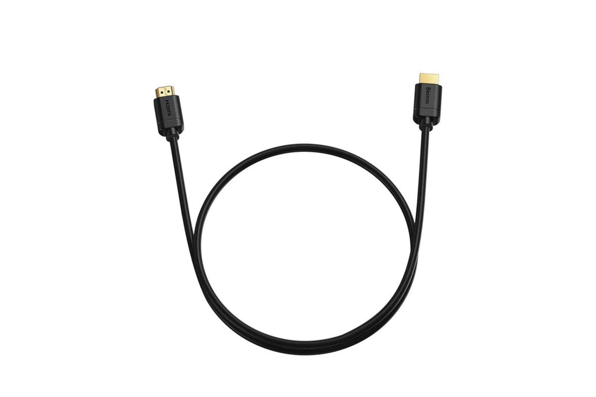 کابل HDMI باسئوس CAKGQ-A01 4K 60Hz نسخه 2.0 با طول 1 متر نمای روبرو