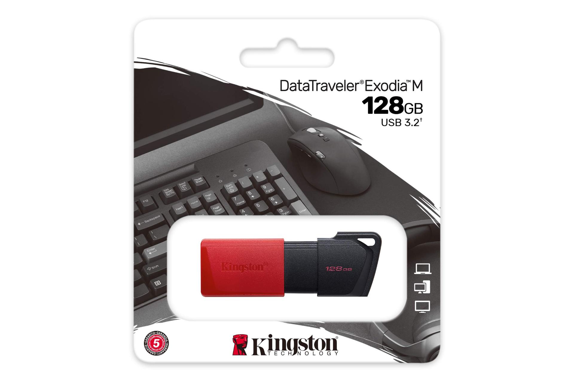 جعبه فلش مموری کینگستون Kingston DataTraveler Exodia M 128GB