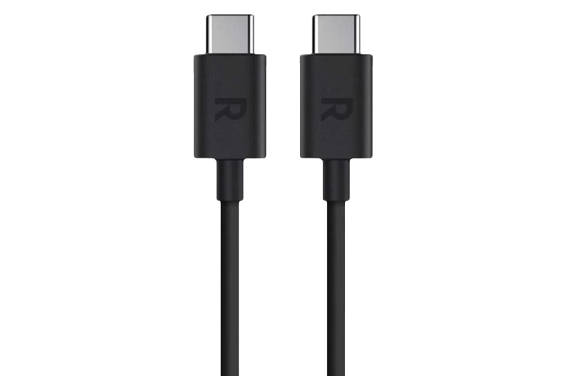 کابل شارژ USB راوپاور Type-C به Type-C مدل RP-CB068 با طول 2 متر