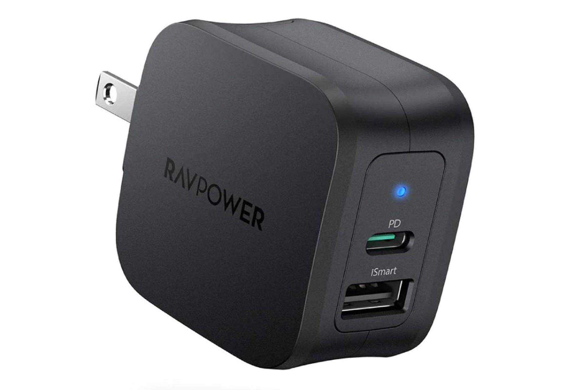 نمای جانبی شارژر راوپاور RP-PC132