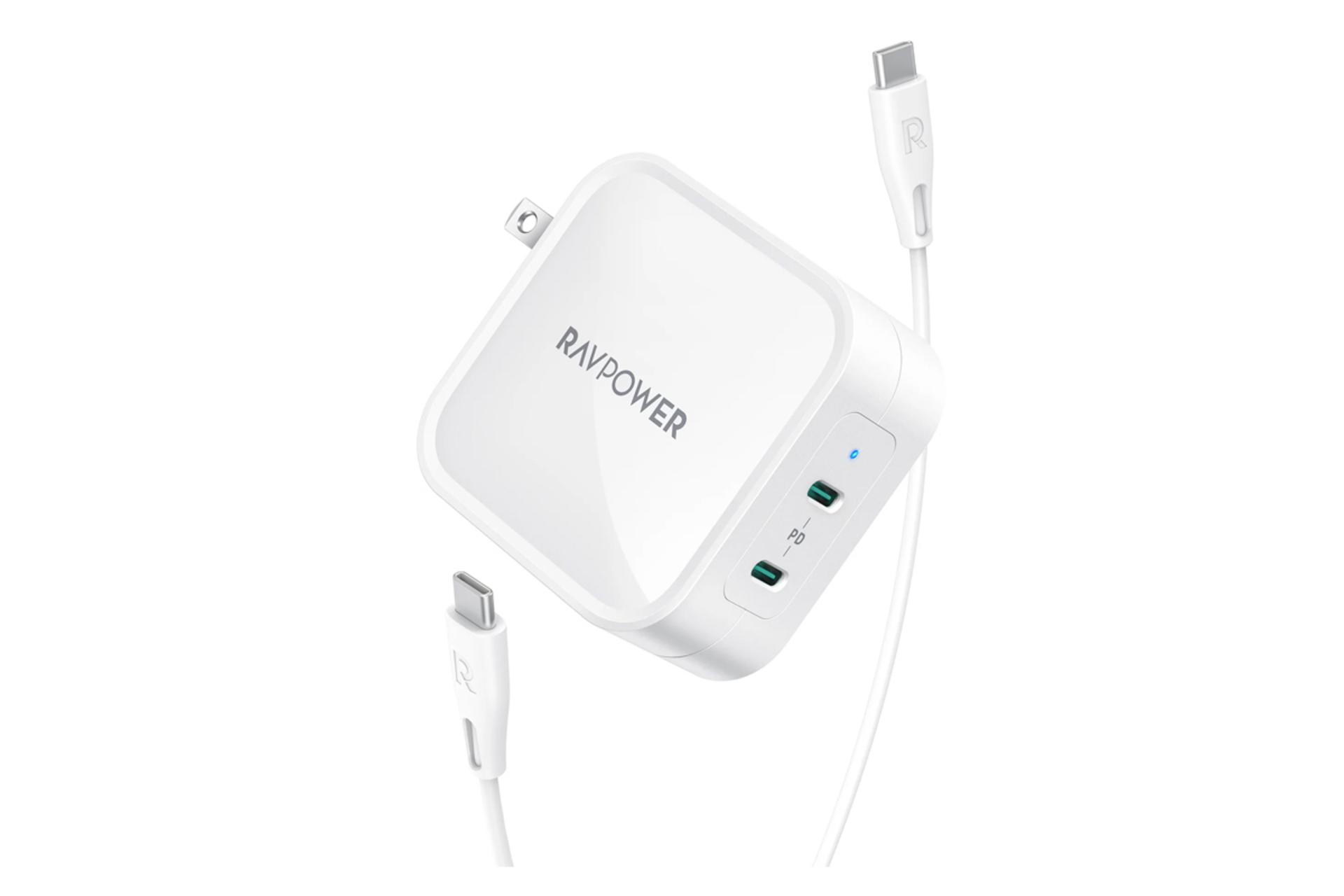 شارژر راوپاور RP-PC128 سفید
