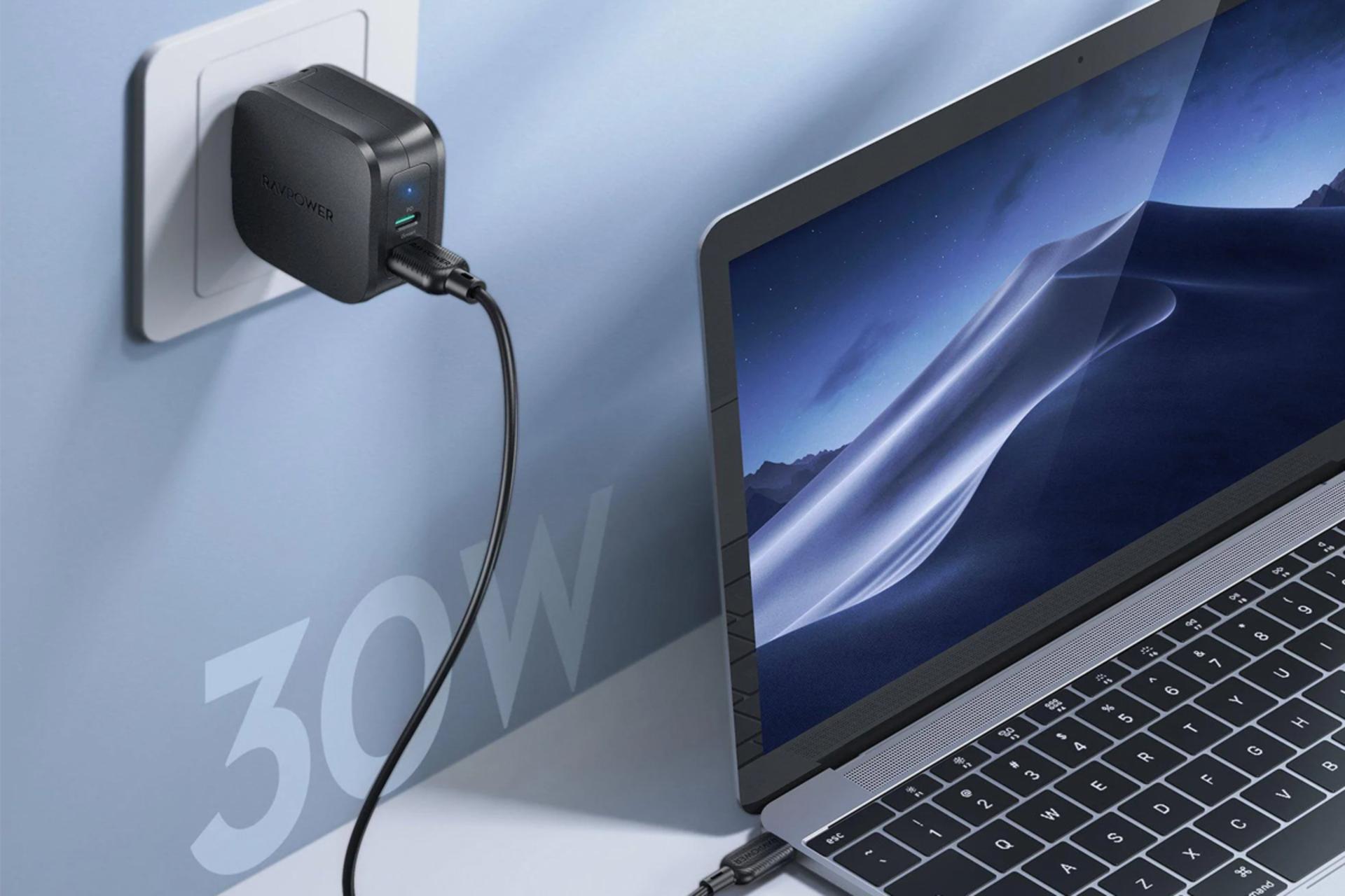 شارژر راوپاور RP-PC144 با توان 30 وات