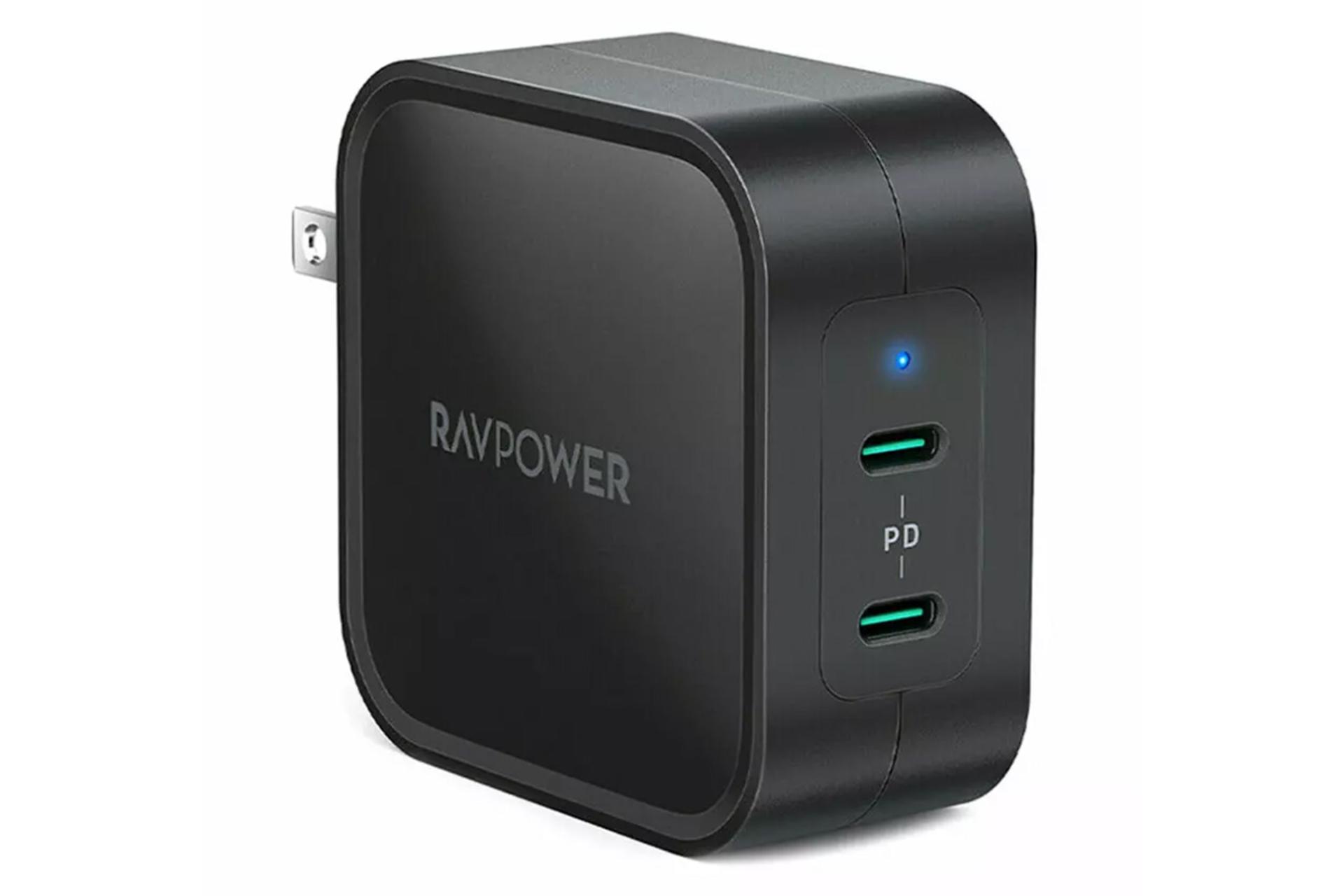نمای جانبی شارژر راوپاور RP-PC128