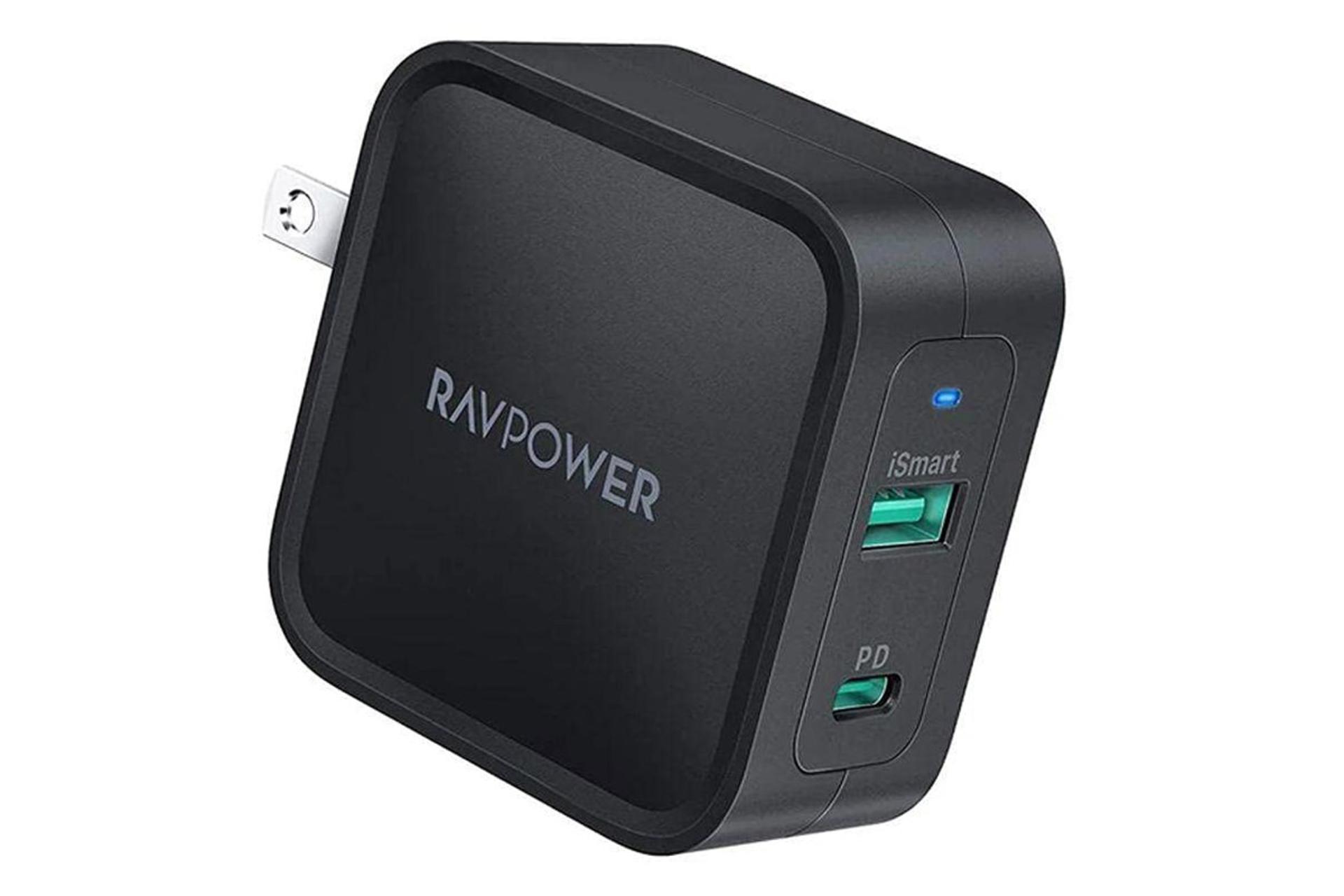 نمای جانبی شارژر راوپاور RP-PC133